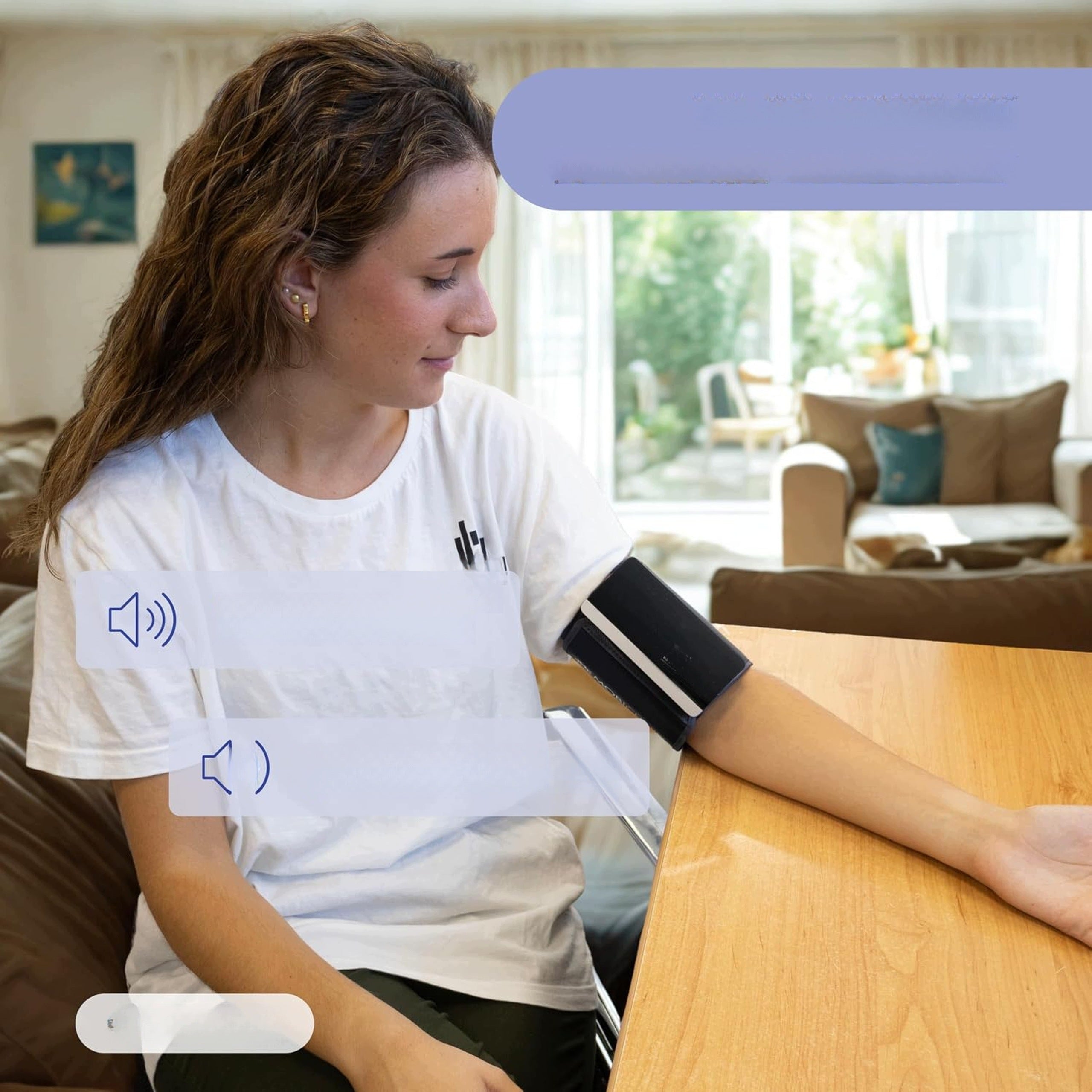 Digital Bluetooth Shoulder Blood Pressure Monitor App USB Voice Tips Medical device no