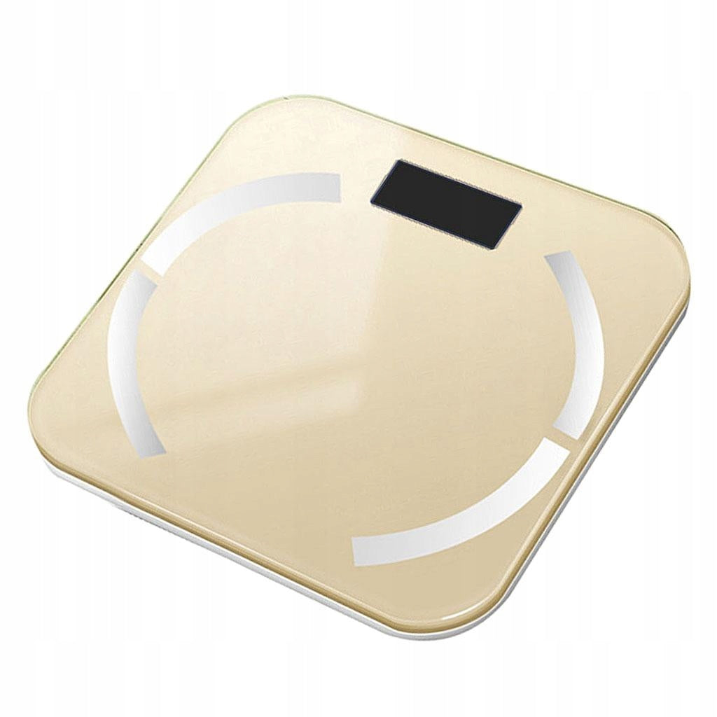 Digital Body Fat Scale Bathroom Calories BMI Water Checker 180kg Golden Packaging status no packaging