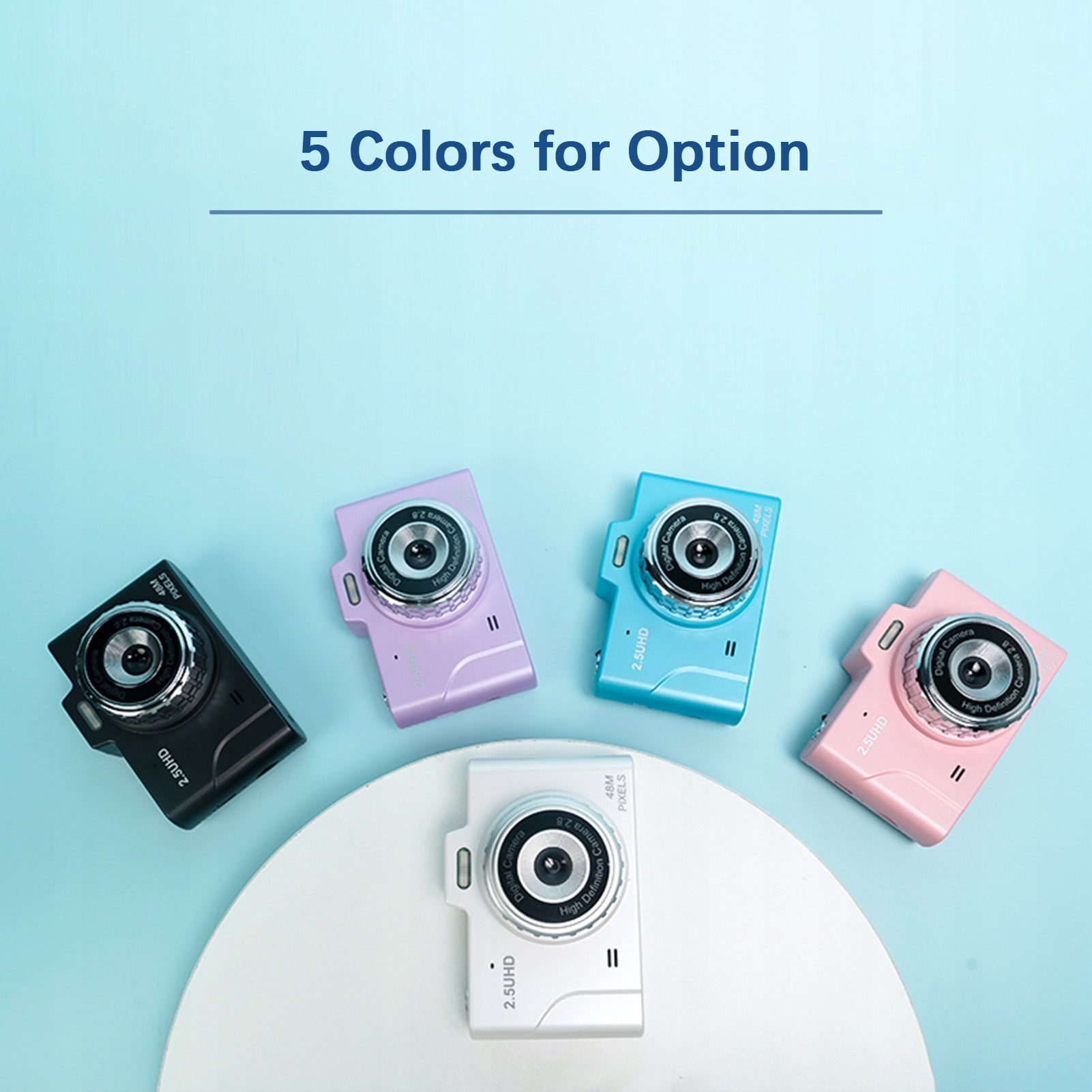 Digital Camera 2,5K Digital Video Camera Kid Camera 48MP CCD Camera 4B Model 8583ZVIL
