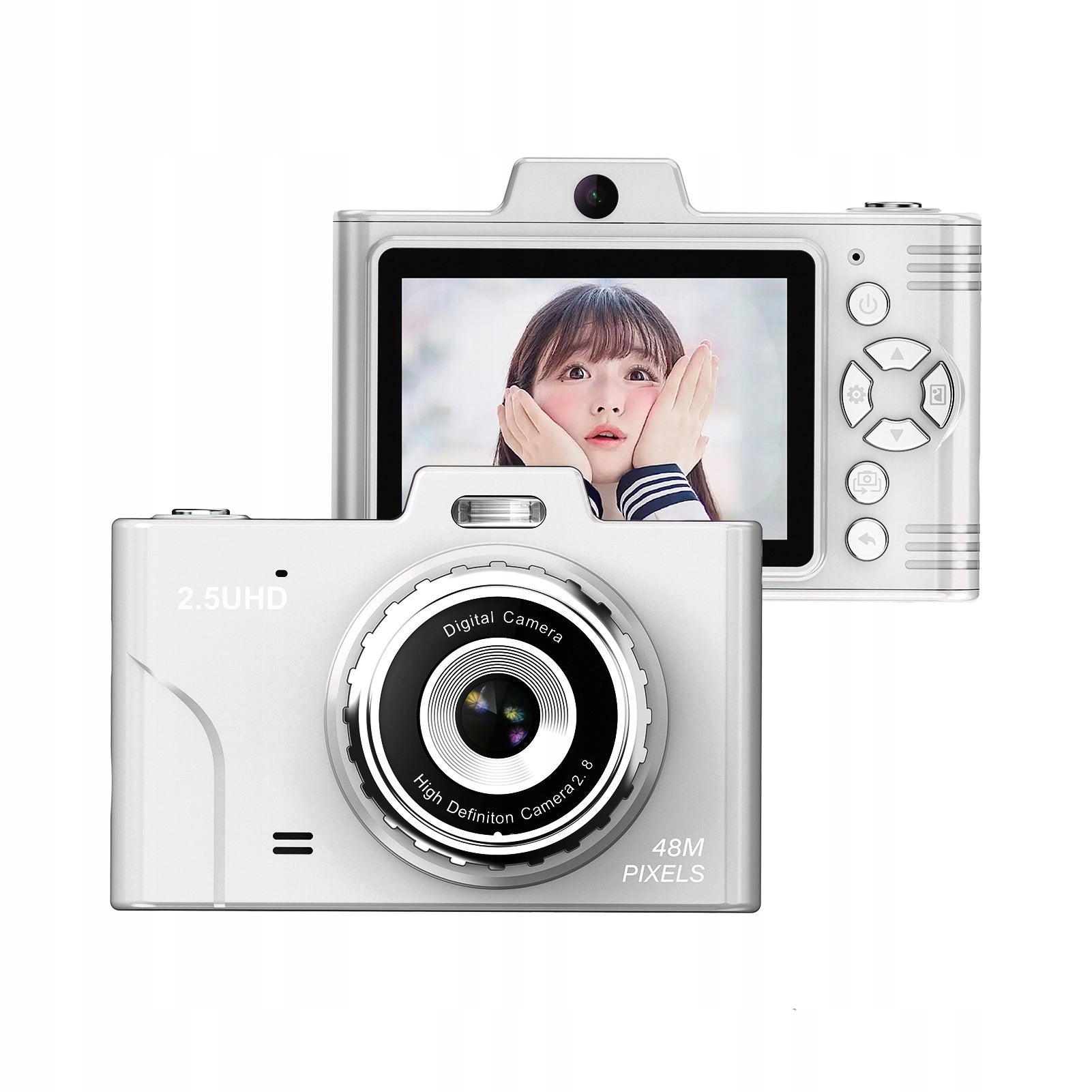 Digital Camera 2,5K Digital Video Camera Kid Camera 48MP CCD Camera G8