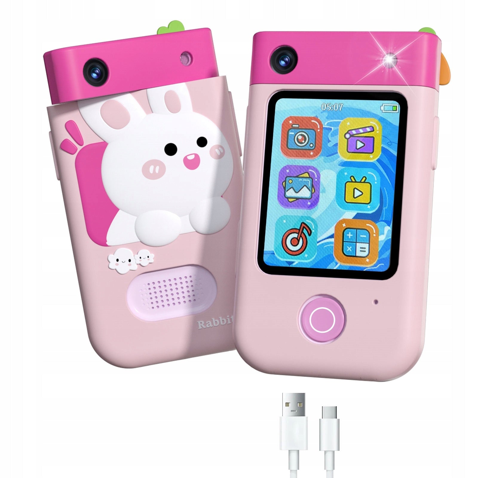 Digital Camera 48MP 1080p Camera for Child Game Flashlight MP3 Alarm Clock PHONE