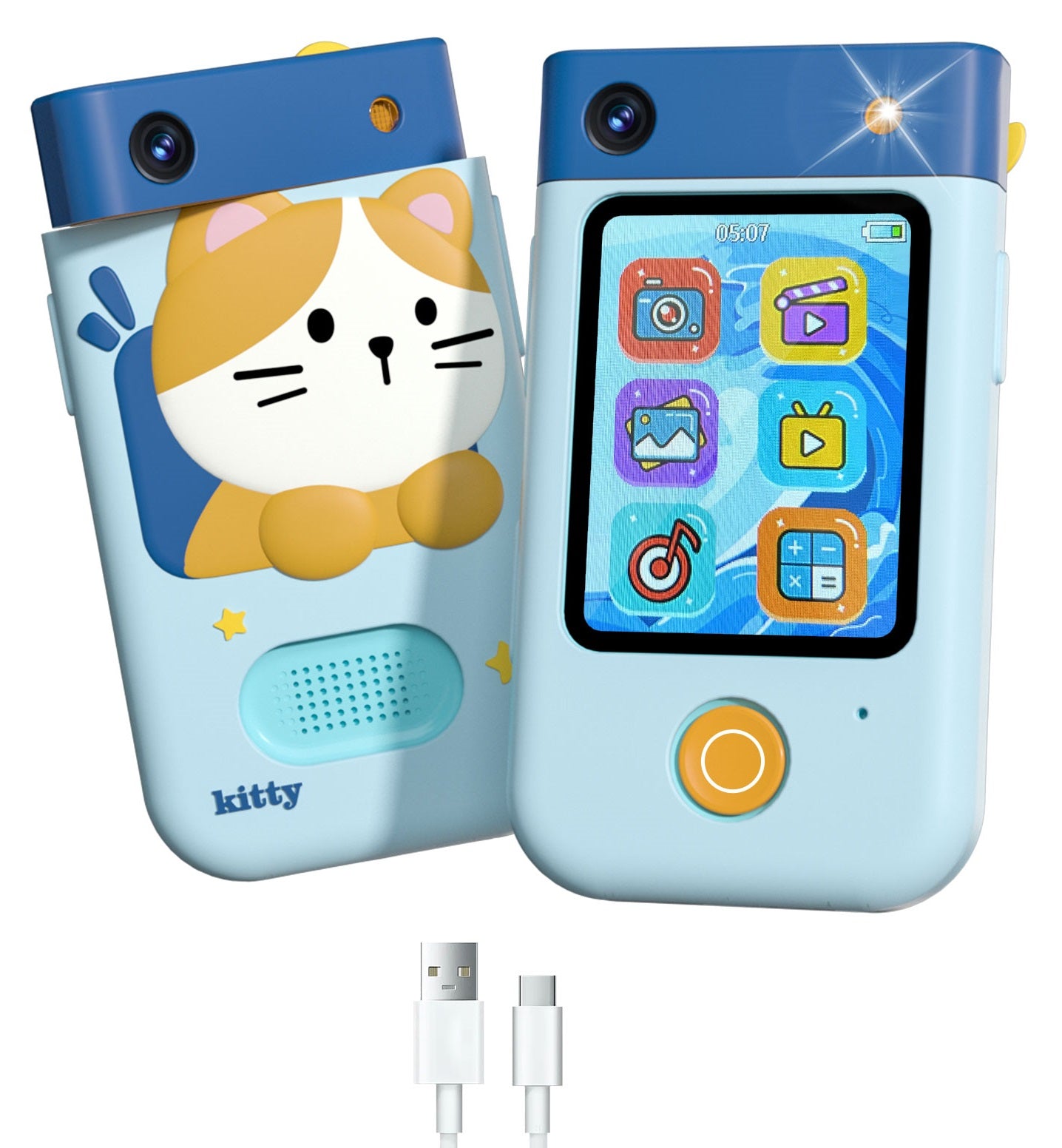 Digital Camera 48MP 1080p Camera for Child Game Flashlight MP3 Alarm Clock PHONE