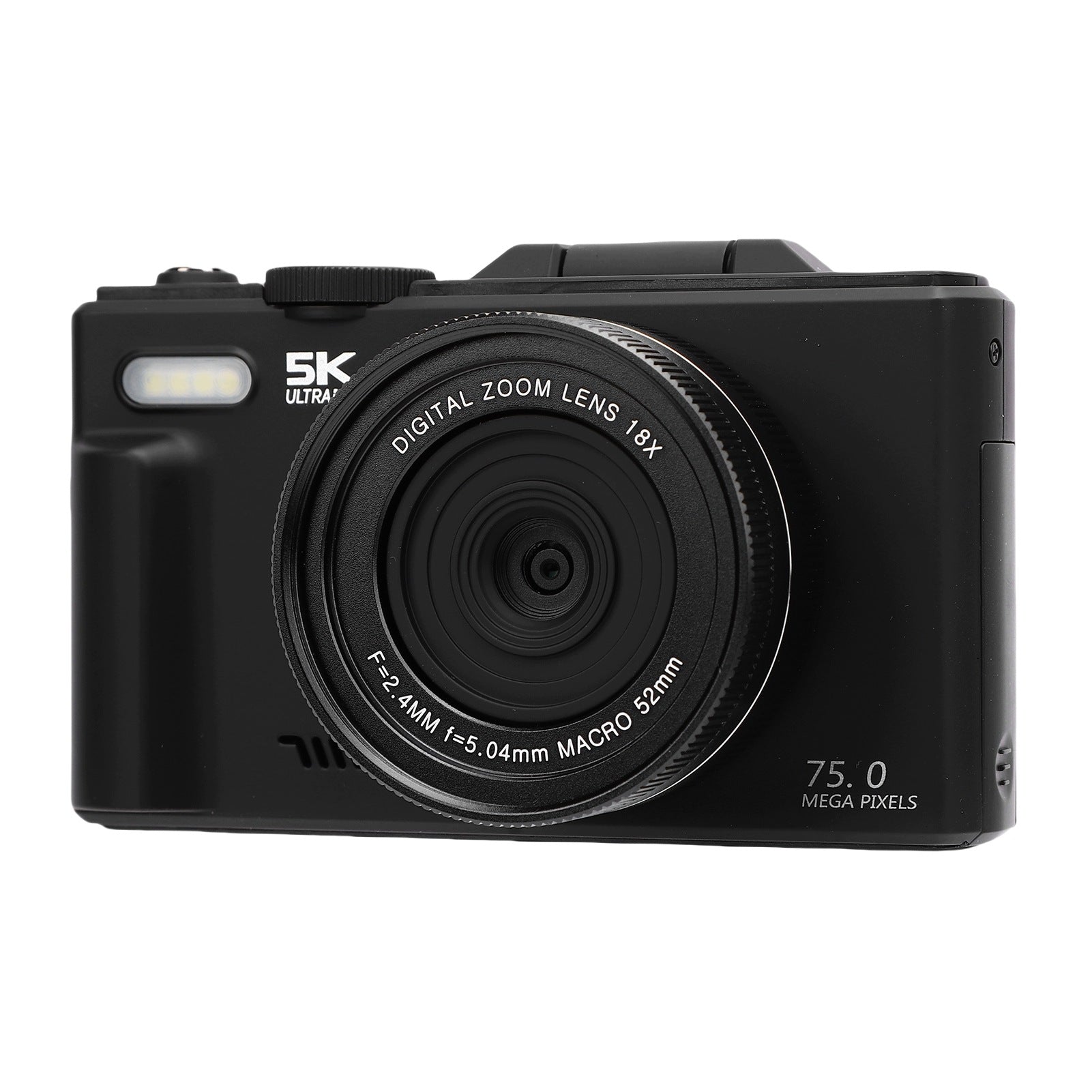 Digital Camera 5K 75MP UHD AF Auto Focus 18x Zoom NQ Wi-Fi Camera Resolution 1 Mpx