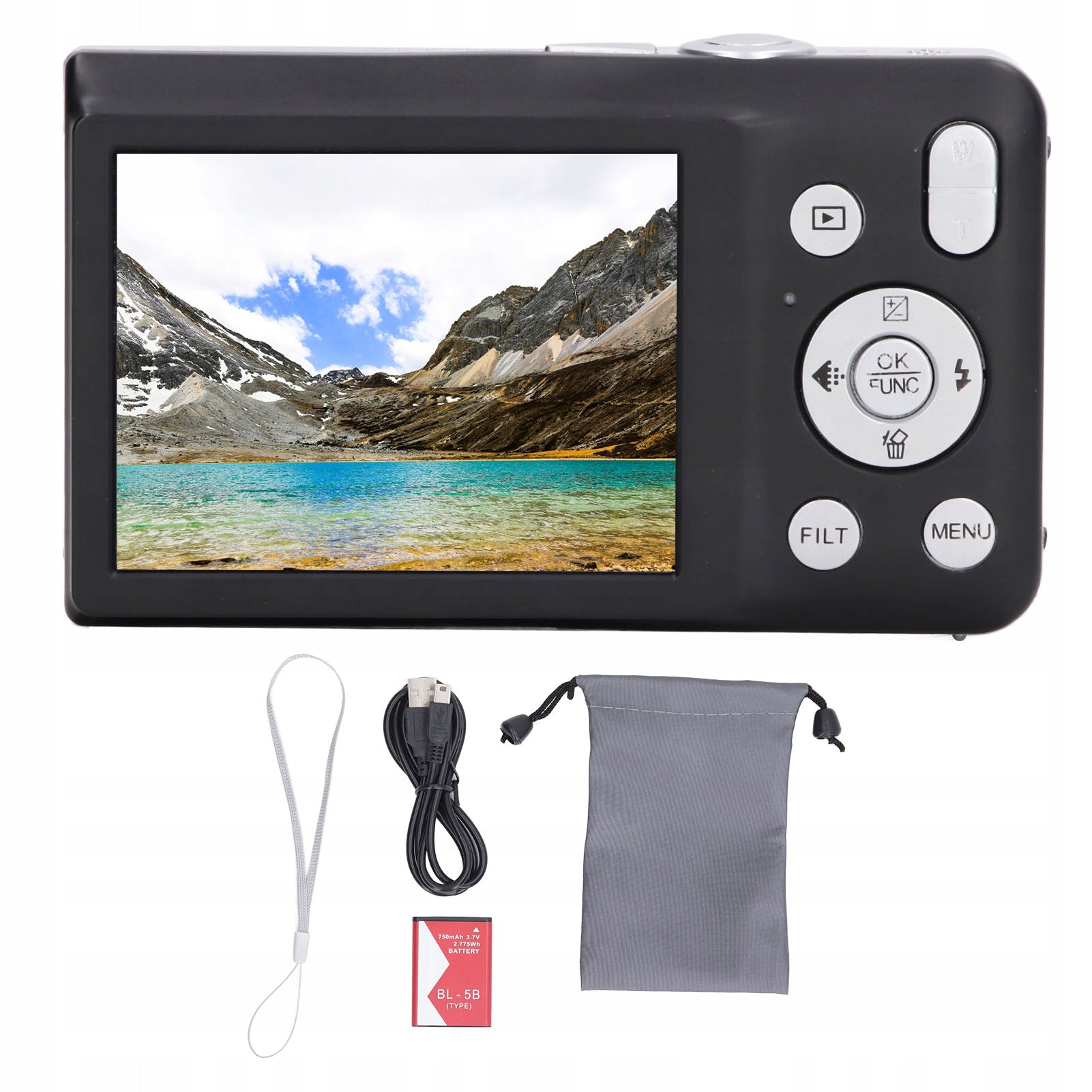 Digital Camera HD 68 MP Screen 2,7 inch Zoom 16X Timer Photography CV