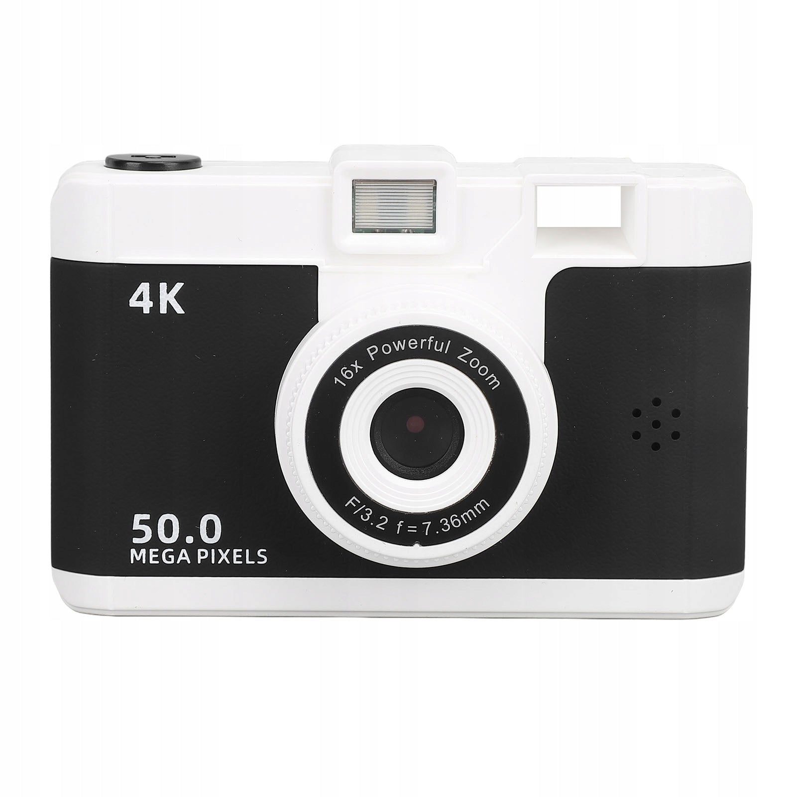 Digital Camera, MP3 Filling Lamp Vlogging Camera Anti Shake 1080P 50M Model 6861TYZQ