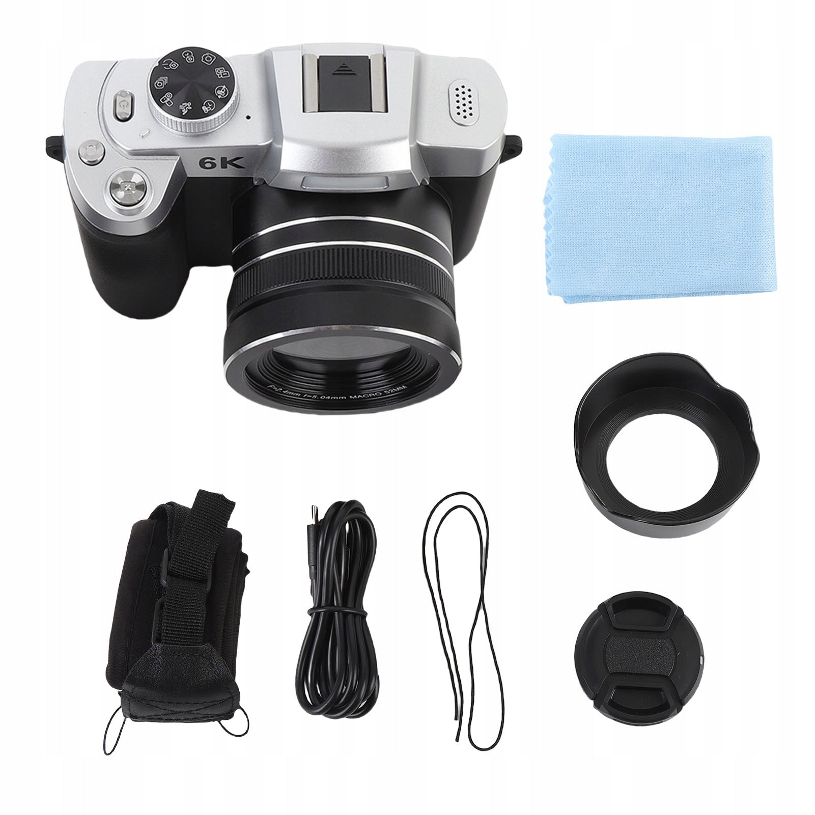Digital Camera UHD 6K 84MP 18X Zoom Autofocus WiFi Camera with 3 6N Model 1079EMPD