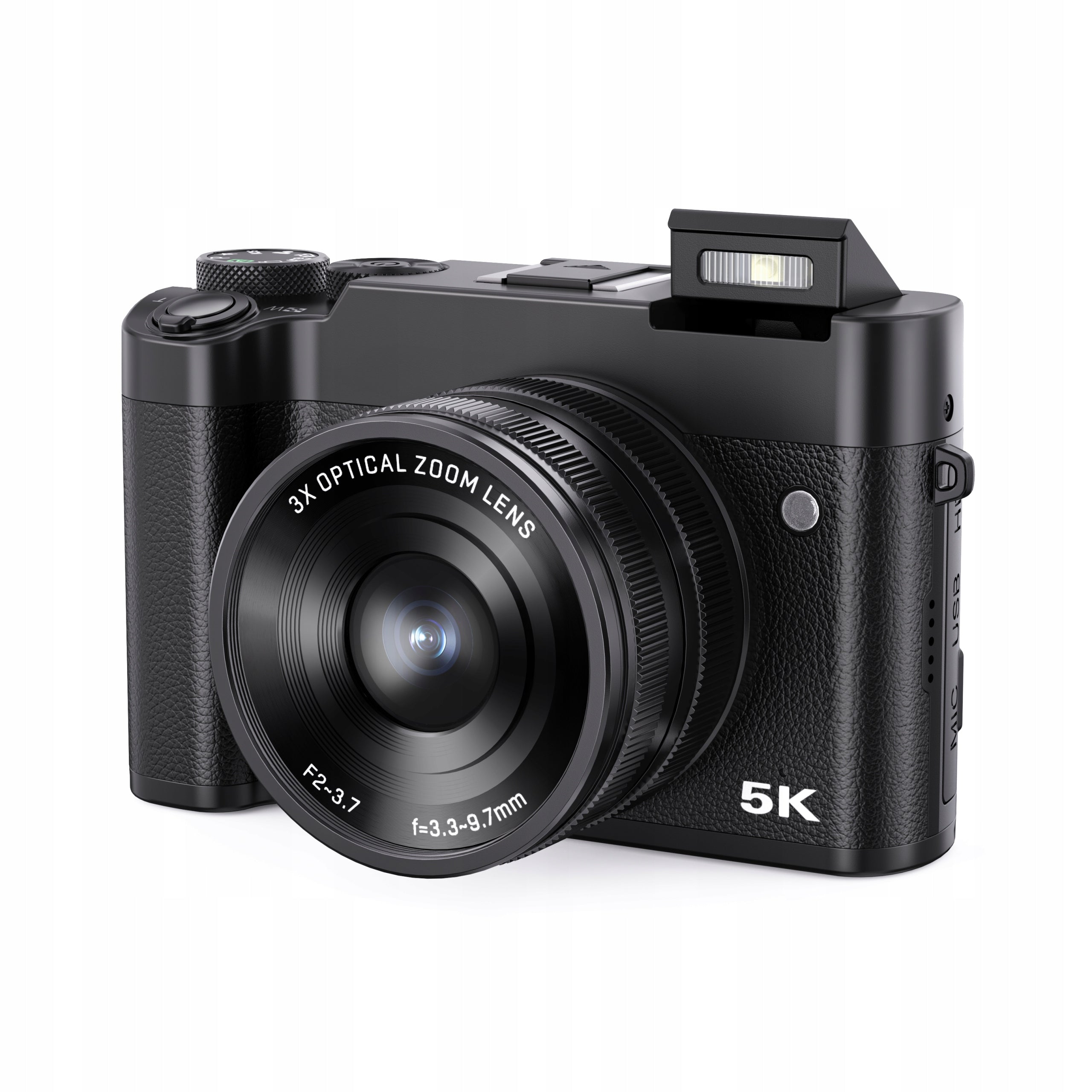 Digital Camera VLOG 5K 64MP XREC BLS-205X Wi-Fi 3x OPTICAL ZOOM AntiShake Brand Xrec