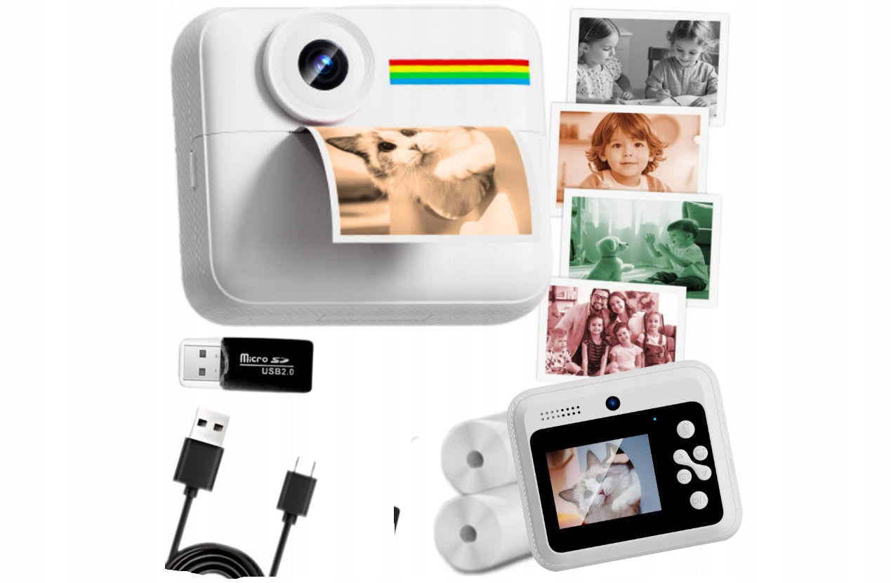 Digital Camera for Kids with Instant Printing Memory Card 32GB K22