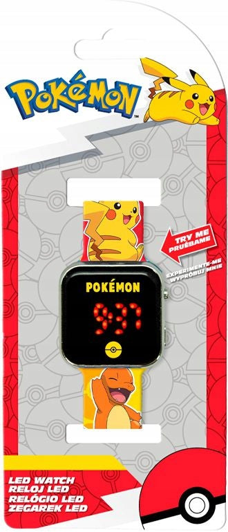 Digital Children's Hand LED Watch For Children / Pokemon Pikachu