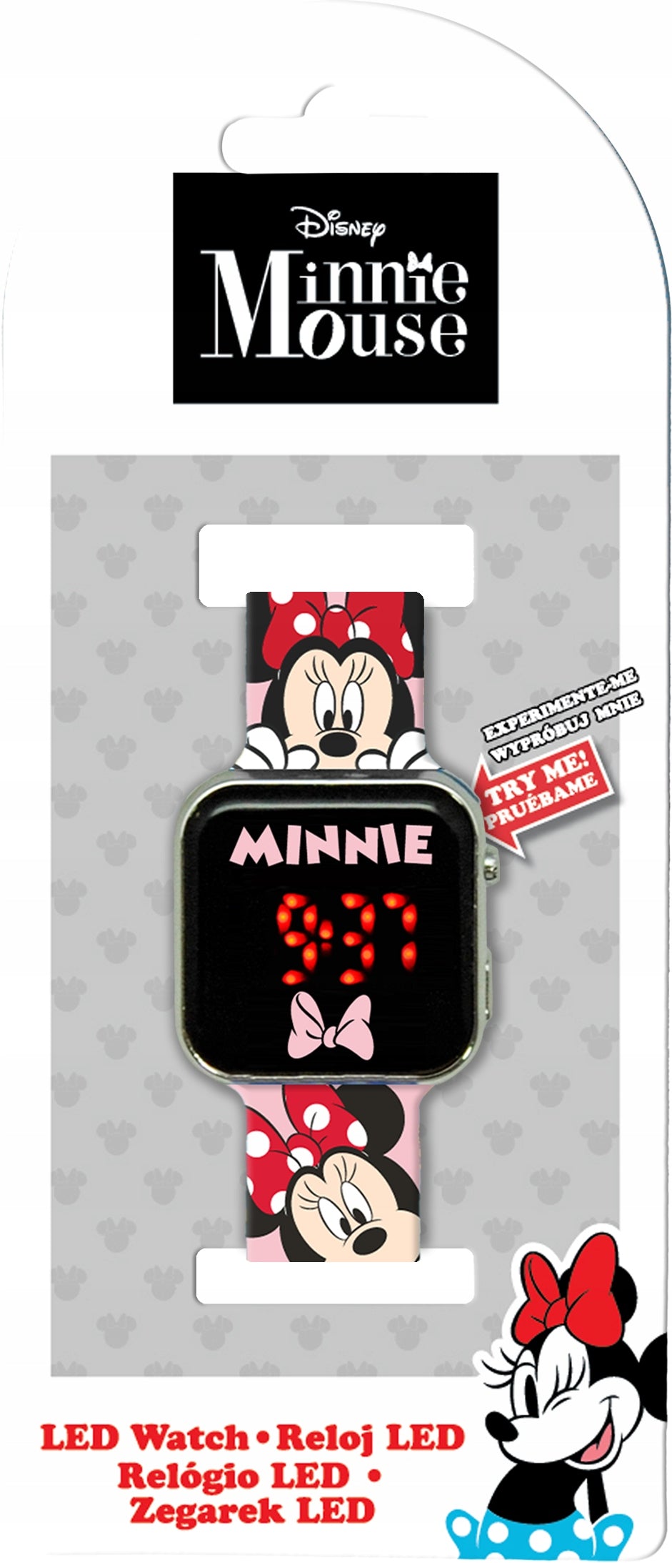 Digital Children's Hand LED Watch for Baby Minnie Mouse Mikey Mouse Brand Euroswan