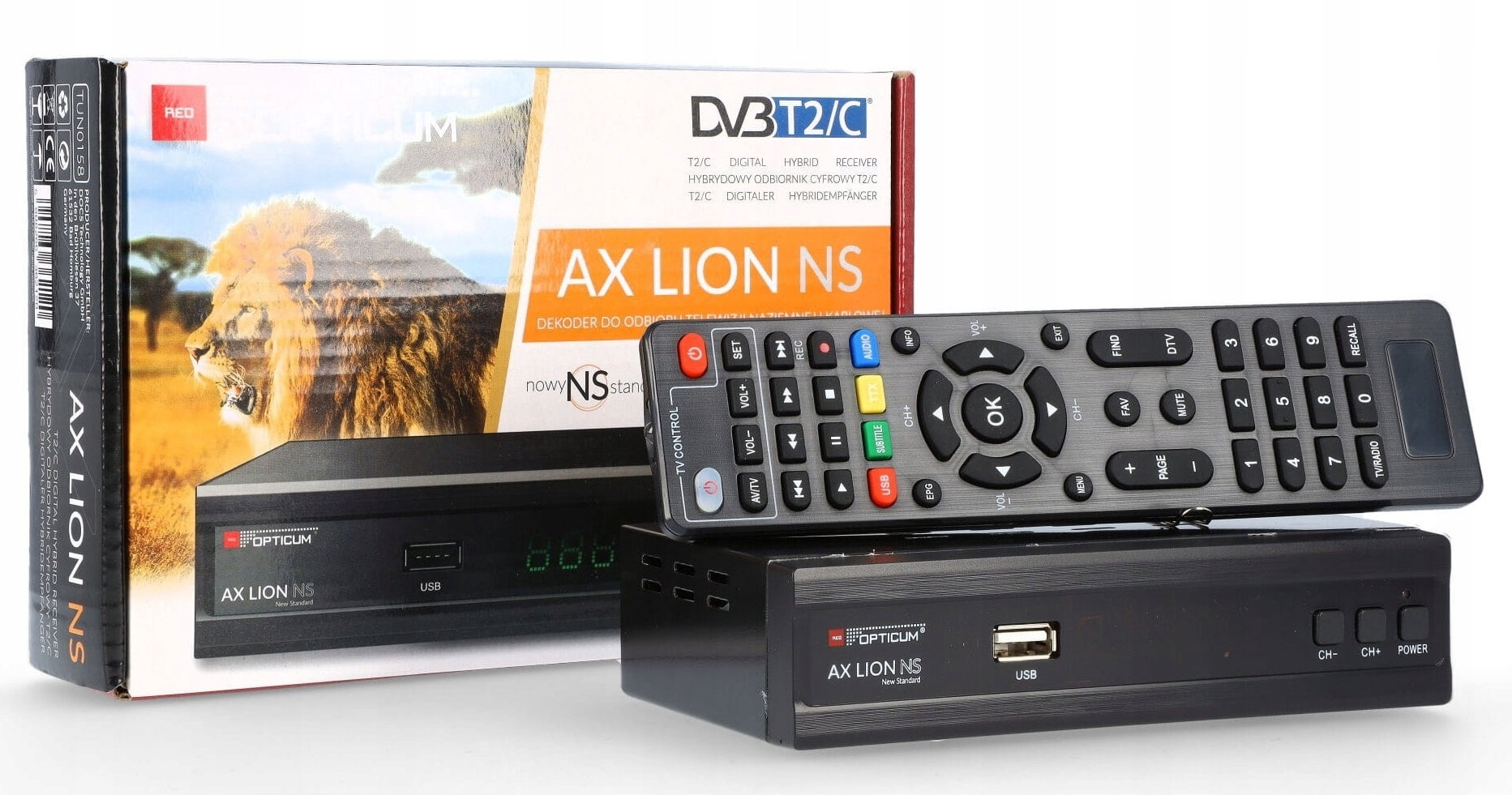 Digital DVB-C DVB-T2 Cable Boxer Opticum