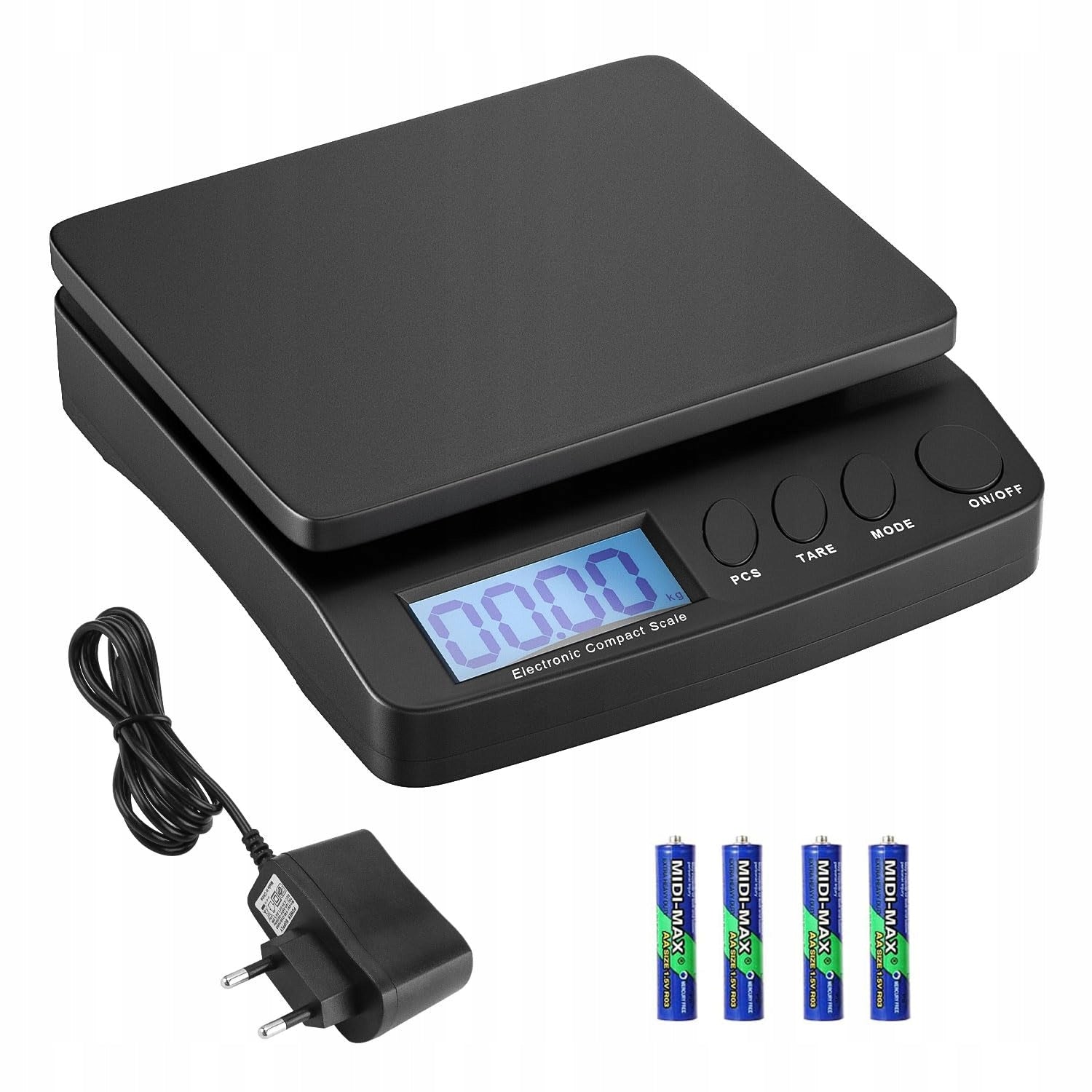 Digital Parcel Scale 30 kg LCD Tara Hold Counting Letter Packs 1 g