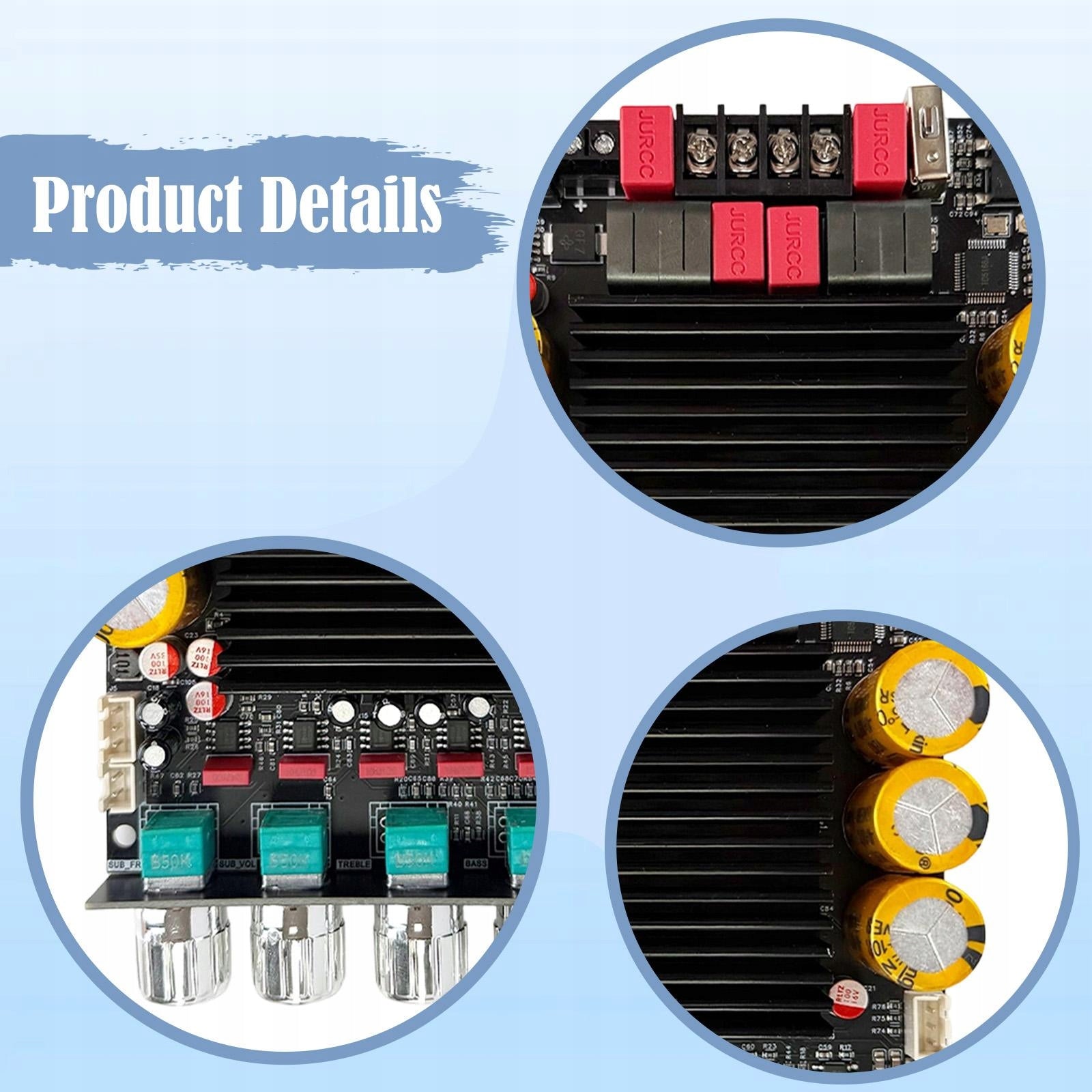 Digital Power Amplifier Board, TPA3255 Intelligent Protection, 300W x2 + Packaging status original