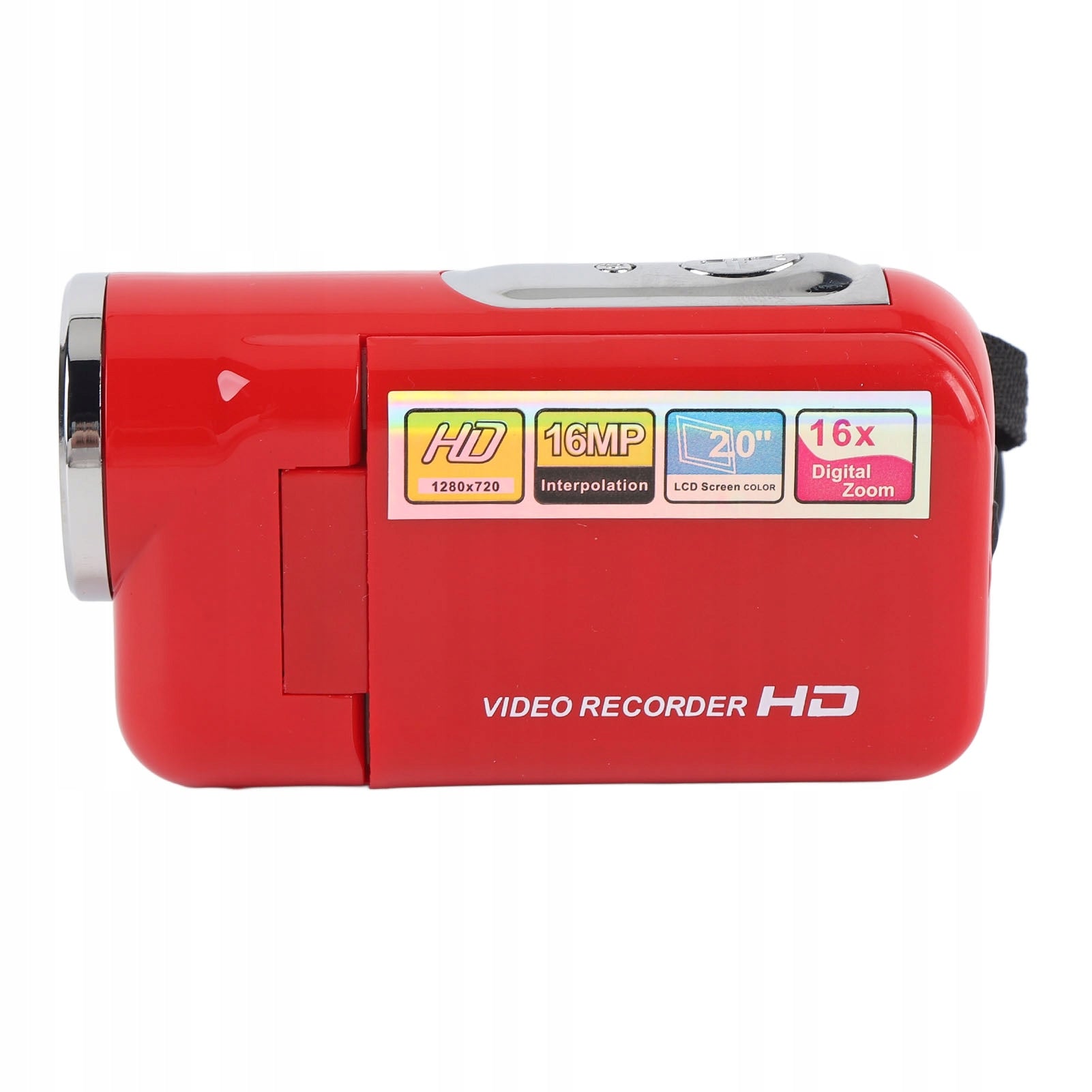 Digital Video Camera, 2 Inch 1080P 16MP Color Screen Portable Digital