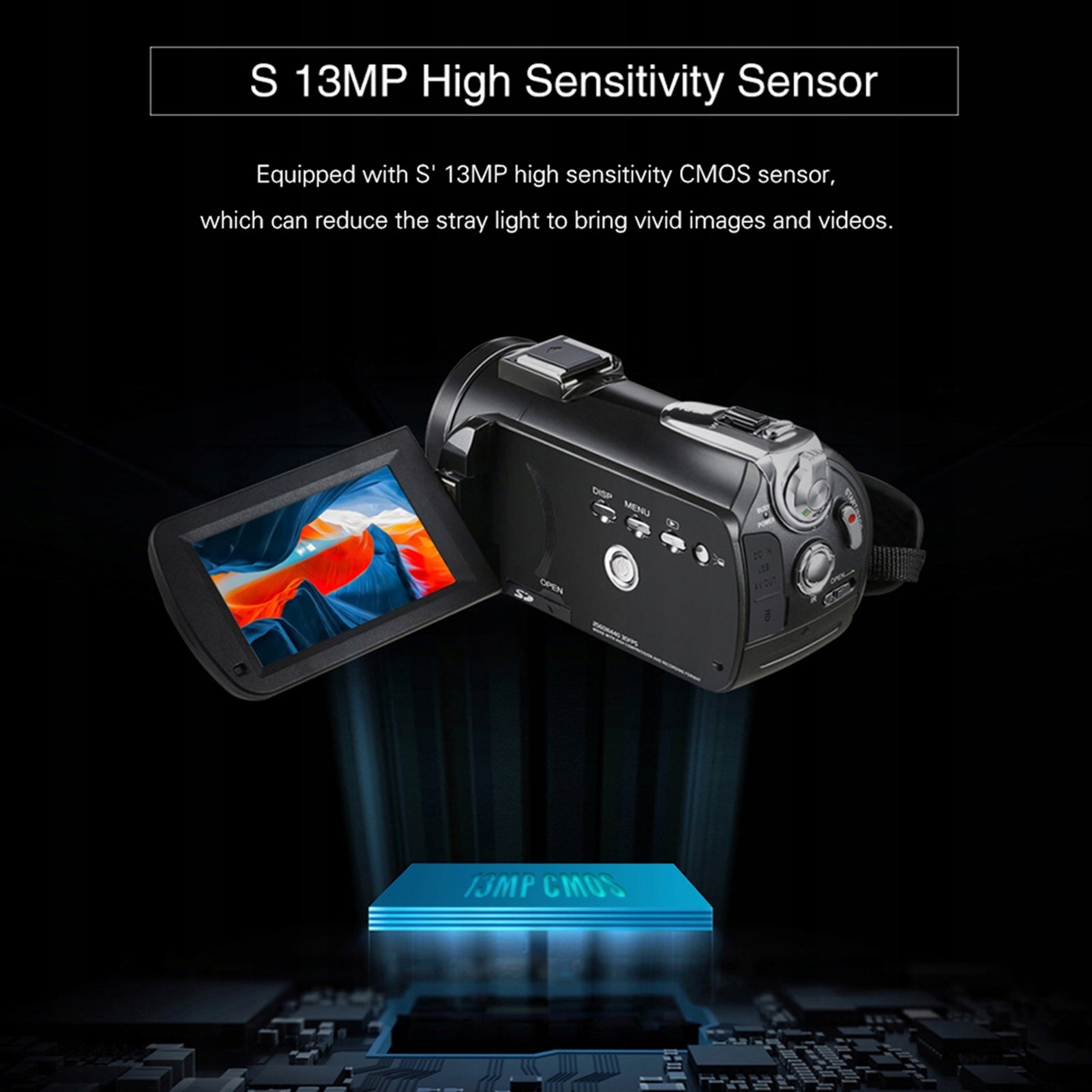 Digital Video Camera 4K Wi -Fi DV Recorder 30mp 30x Zoom IR 3,0 TS