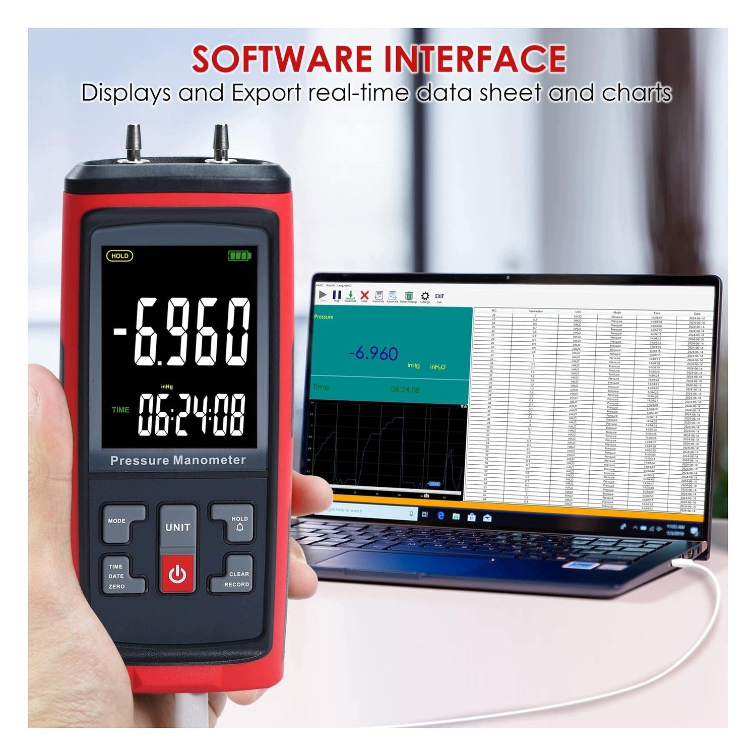 Digital blood pressure monitor - with data logger - LCD Medical device type accessories for a medical device or a product without an intended medical purpose