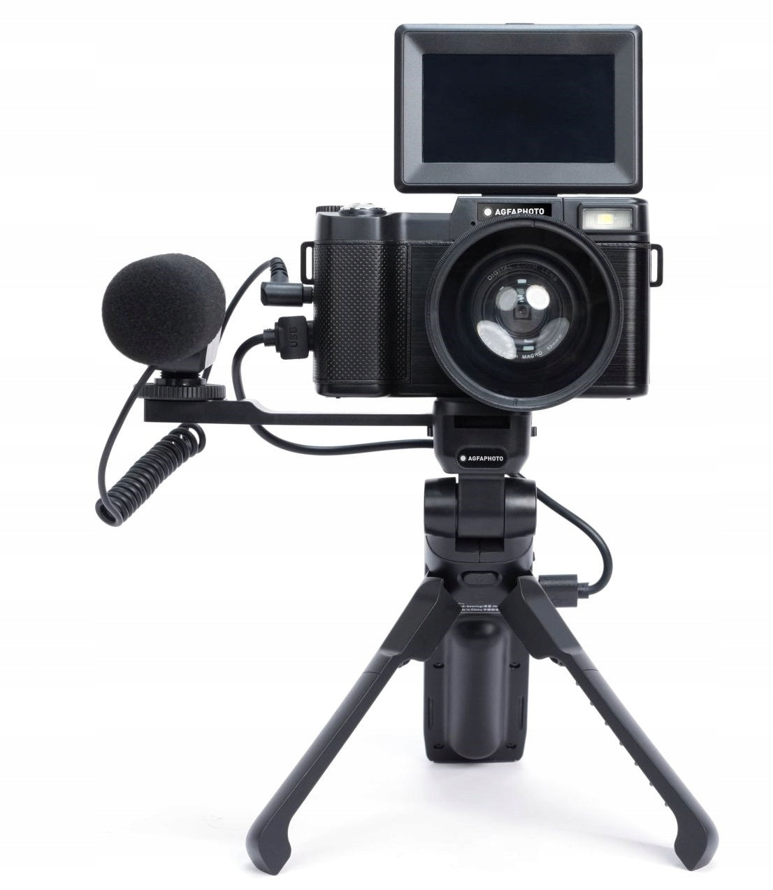 Digital camera AgfaPhoto VLG-4K OPTICAL black, Set Vlogging Manufacturer code VLG-4K OPTICAL