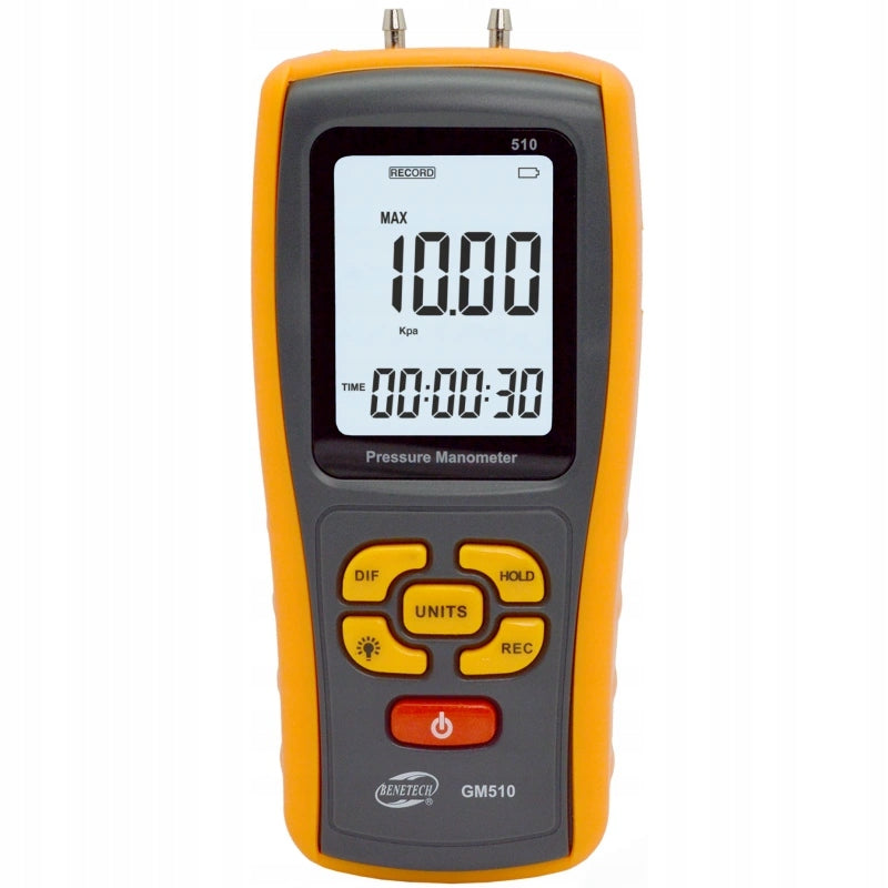 Digital differential pressure gauge - gas pressure gauge - Benetech GM510 Batteries included yes