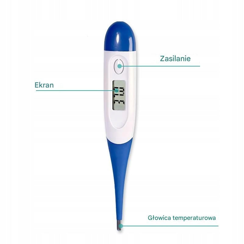 Digital electronic thermometer for children and adults with rigid tip EAN (GTIN) 5904720160608