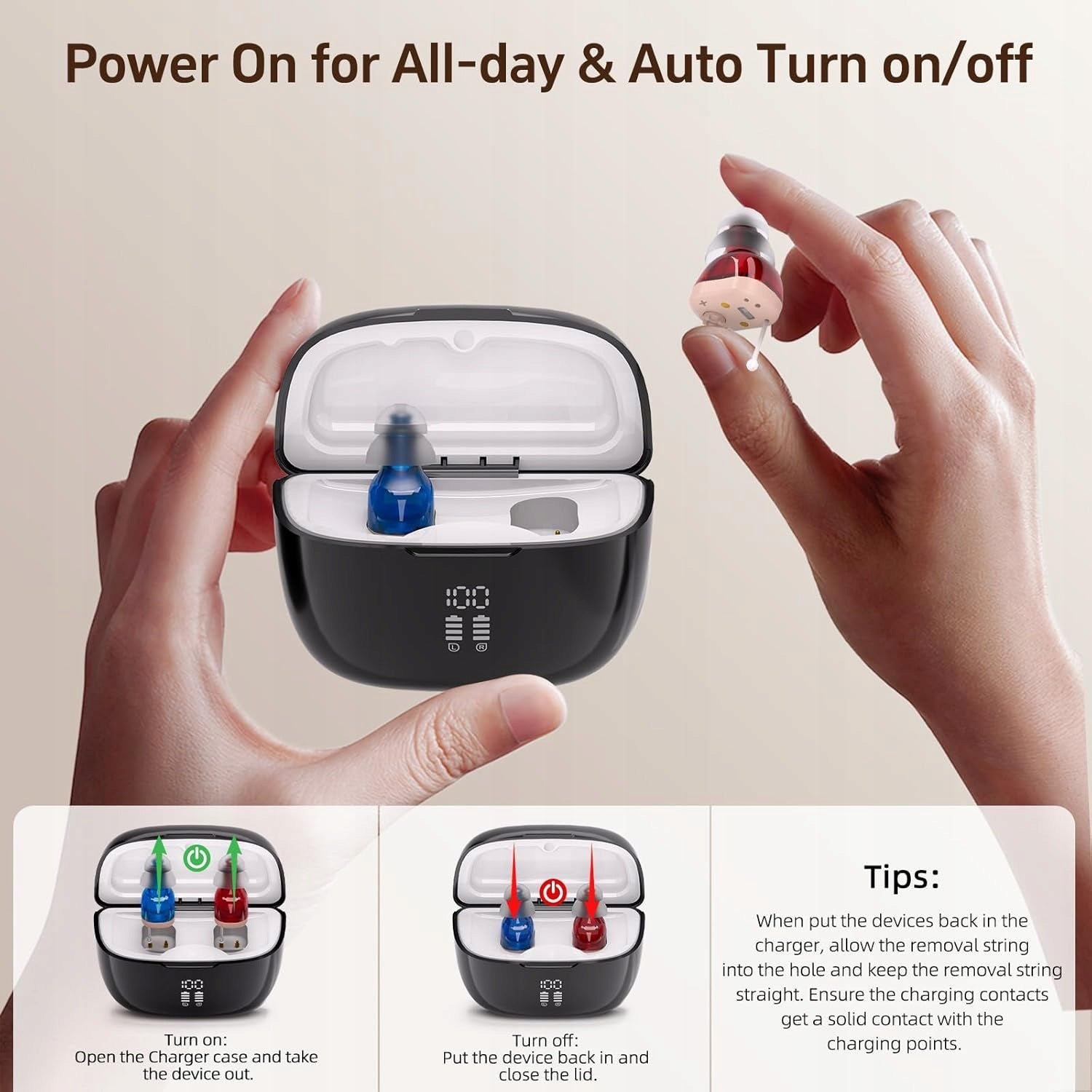 Digital hearing aid for adults and seniors Delmicure VHP-1631 Medical device no