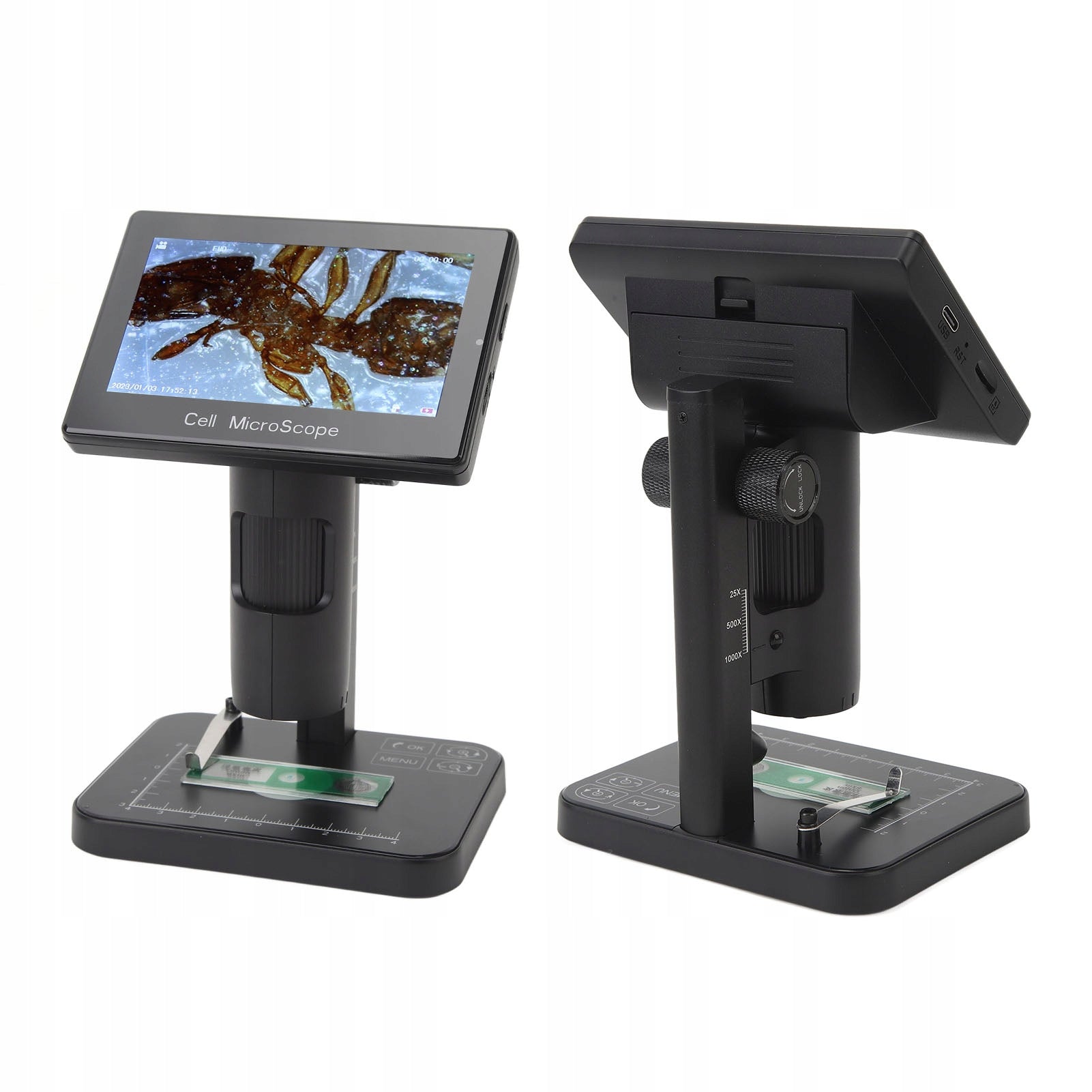 Digital microscope with 5 inch IPS USB 1080P screen, BG magnification Brand no brand