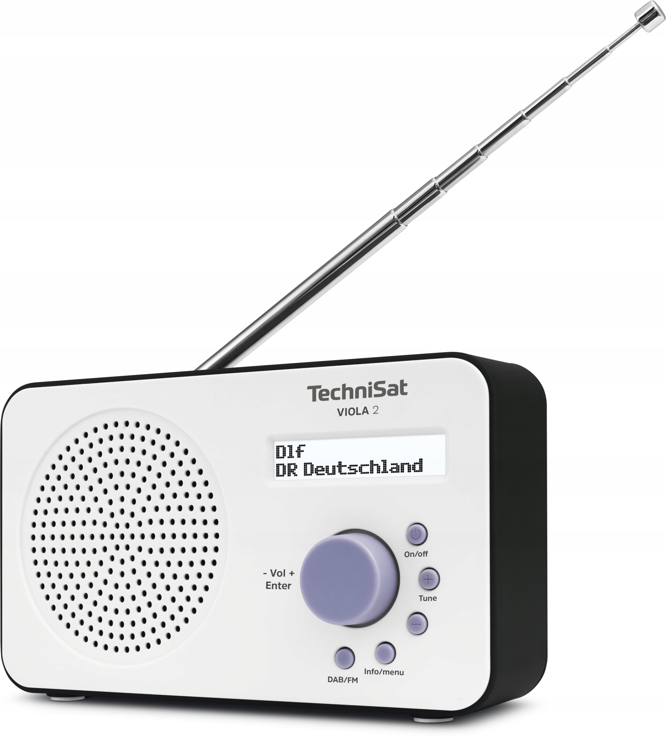 Digital radio TechniSat Viola 2 DAB+ FM Network-battery Display