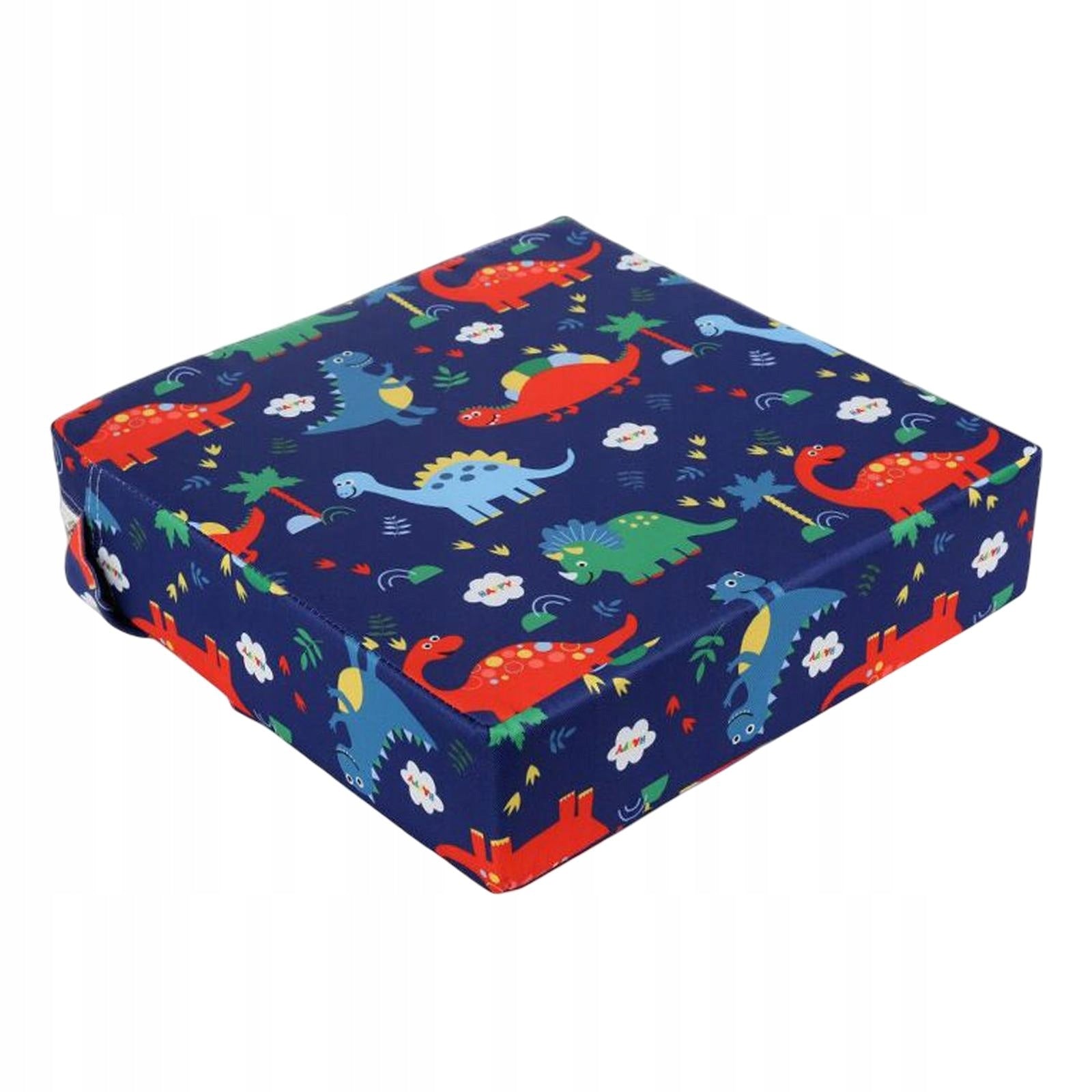 Dining Booster Cushion with Straps, Dinosaur Blue