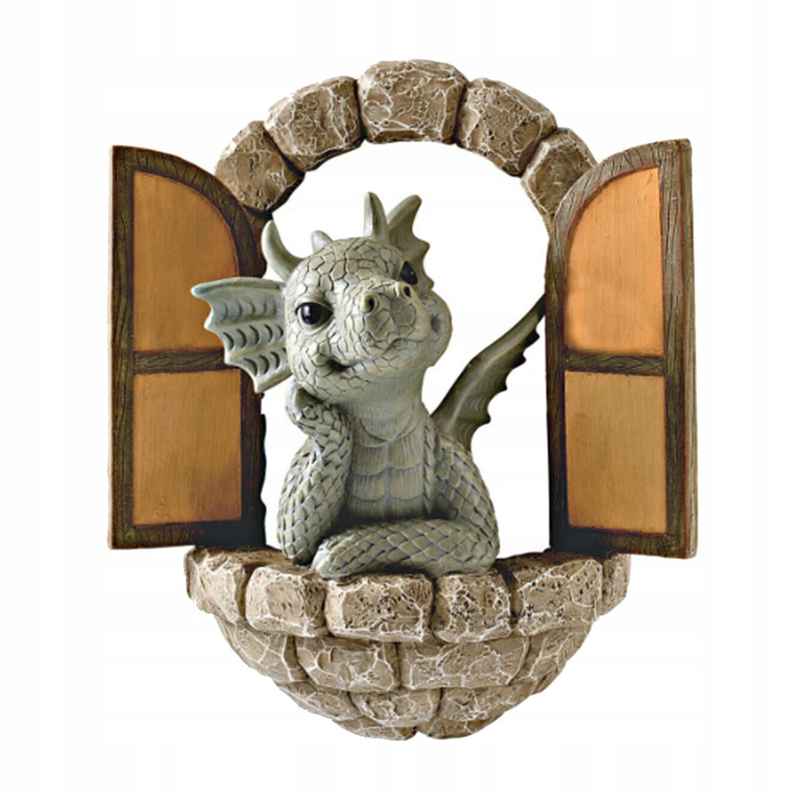 Dinosaur Out The Door Fairy Whimsical Ornament Novelty Balcony Dinosaur Manufacturer no brand
