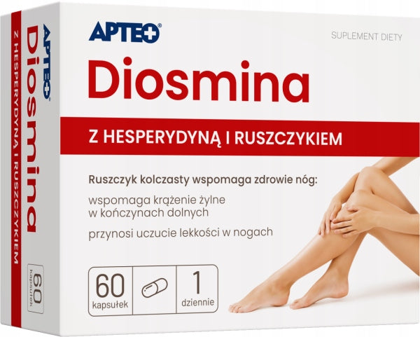 Diosmin with hesperidin and rush 60 capsules Apteo