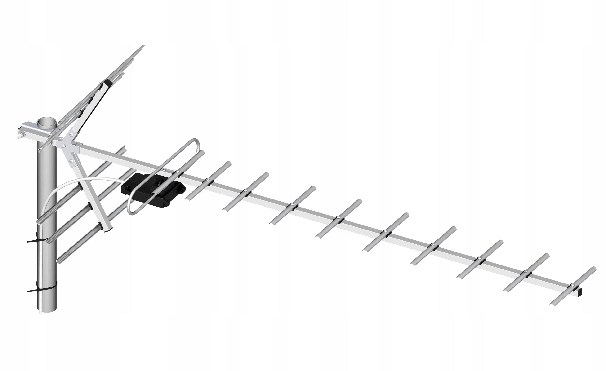Directional TV antenna Dipol 19/21-48 DVB-T2 UHF LTE700 symmetrizer 14dBi Manufacturer code 19/21-48