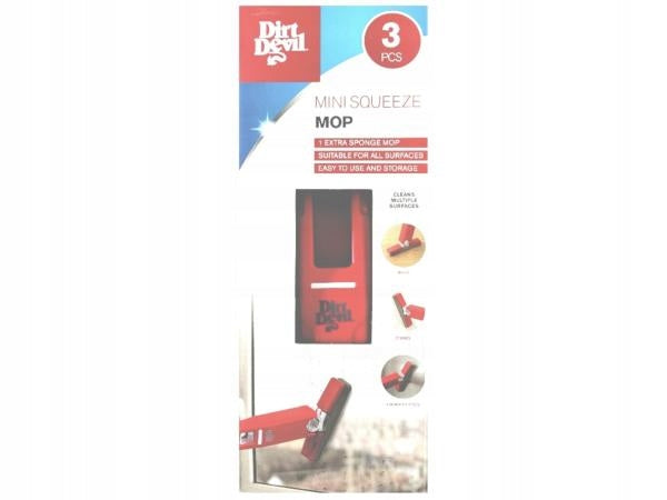 Dirt Devil Mini Rotary Mop + 2 Glass/Stone/Wood Sponges Red Manufacturer code 34CC