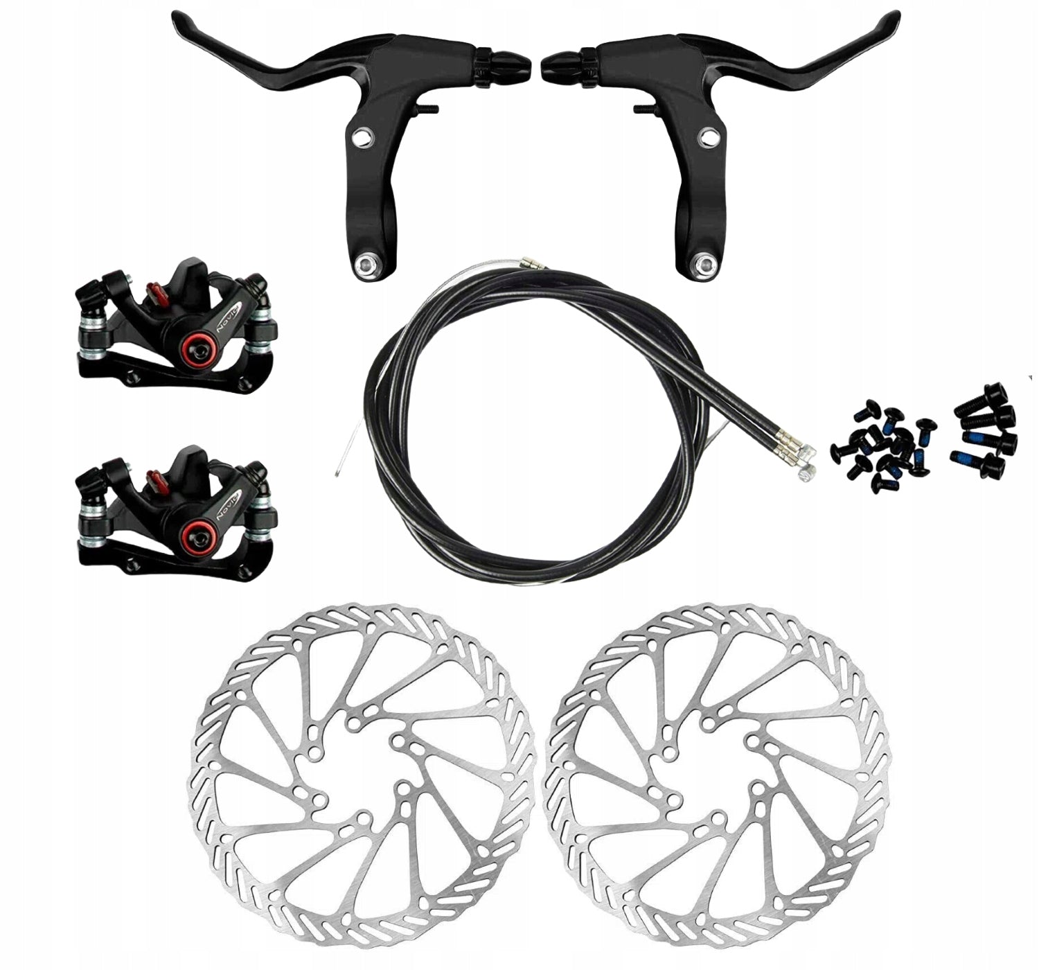 Disc Brake Kit for Bike Disc Brakes Front + Rear