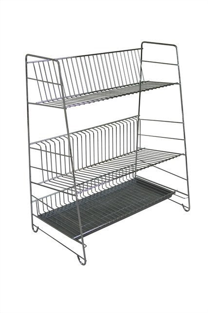 Dish Dryer, 3 Tier, White, Grey Brand Jamet