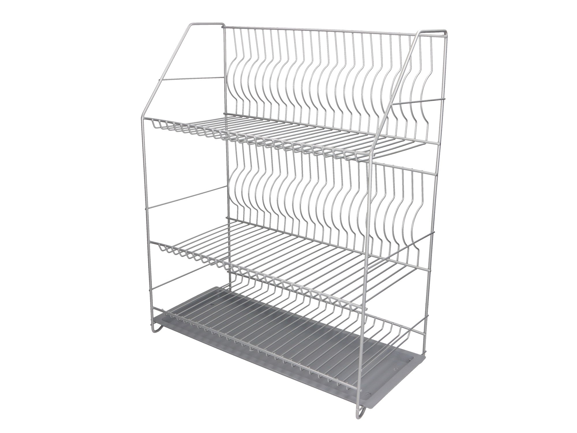 Dish Dryer Cups Cutlery Plates 3 Level Drainer 47cm
