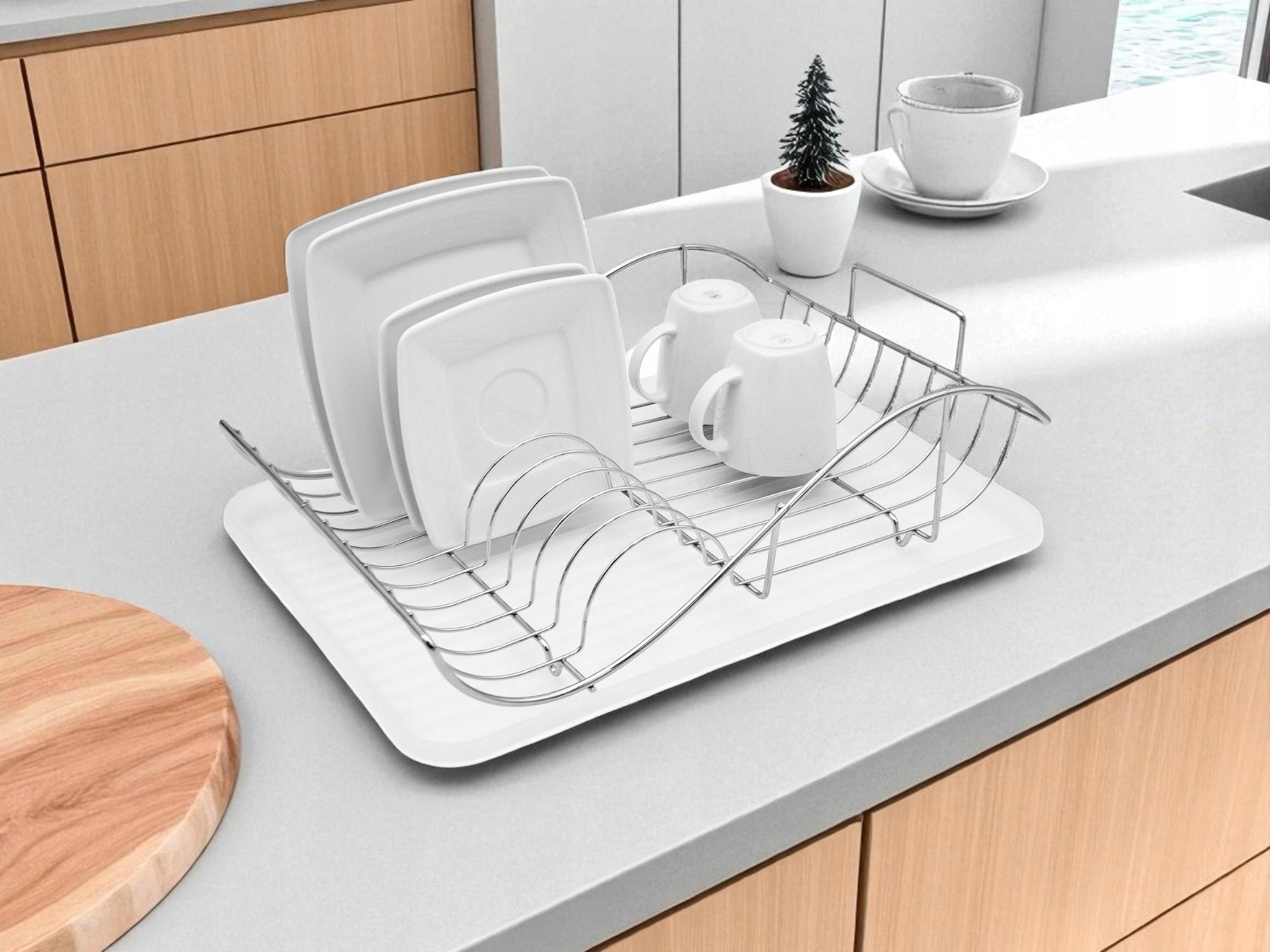 Dish Dryer Stainless Steel Cutter with Stand Single Level Brand Meyerhoff