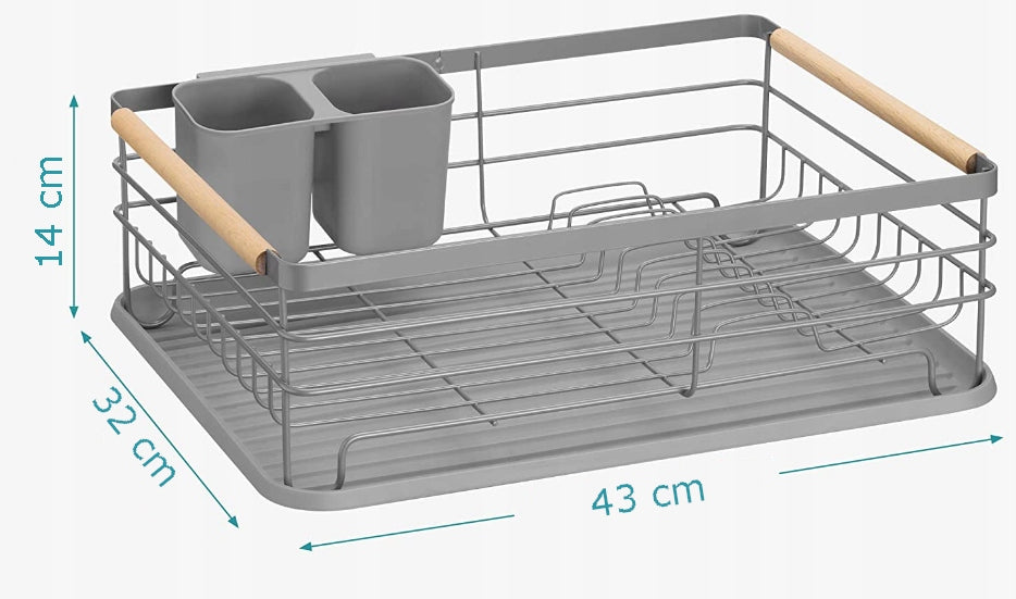 Dishwasher (dryer) Elitehoff metal grey 43x32x14 cm Manufacturer code E-8087
