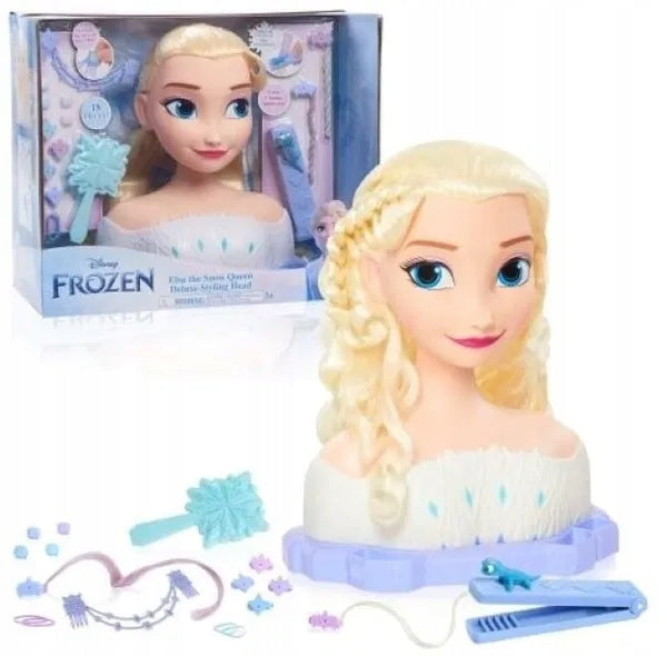 Plaukų modeliavimo lėlė Deluxe Princess Elsa Frozen + priedai