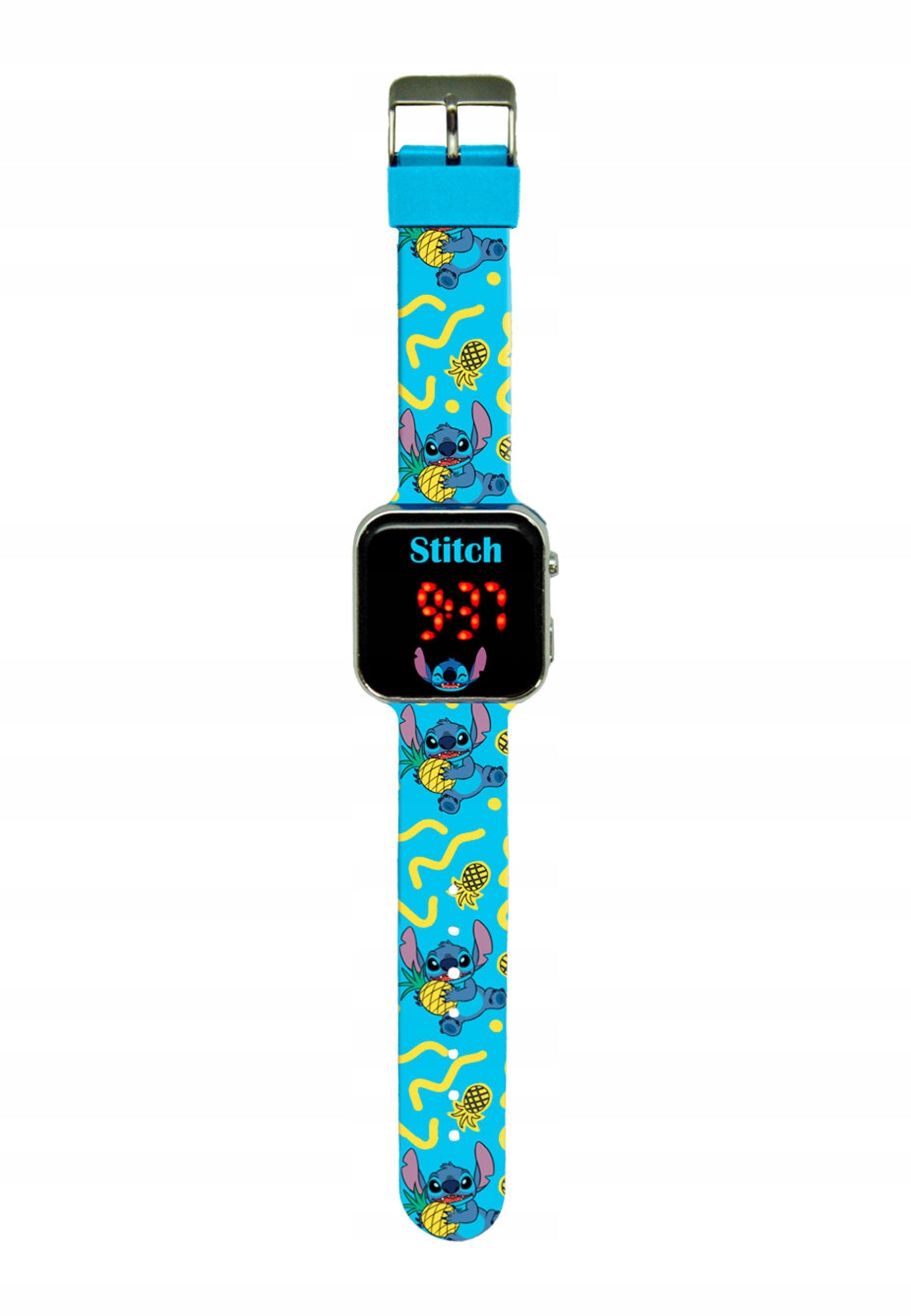 Disney Lilo & Stitch LED Watch, blue, blue, universal size.