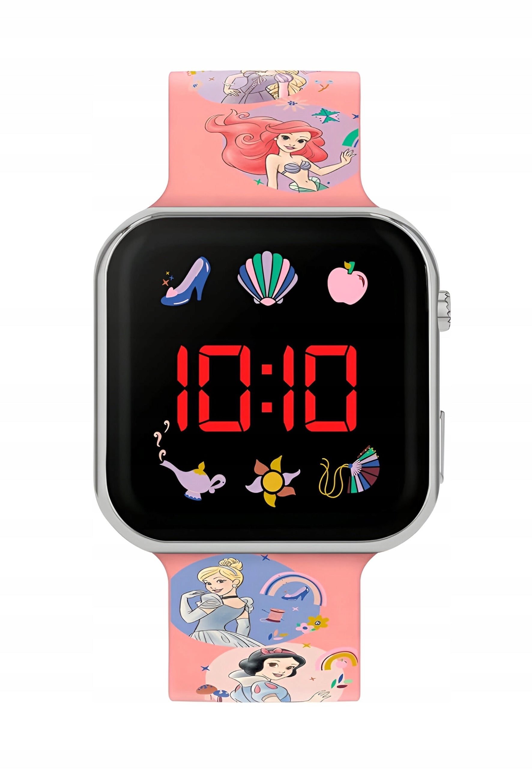 Disney Princess LED Watch, pink, pink, universal size.