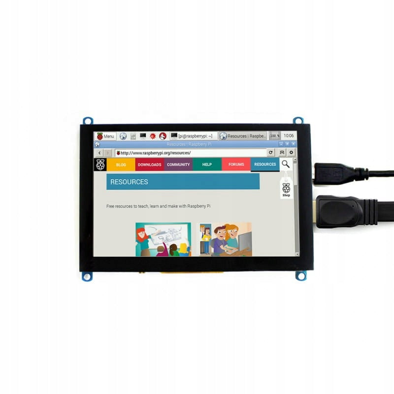 Display 5" 800x480 HDMI Capacitive Touch Panel for Raspberry Pi Packaging status original