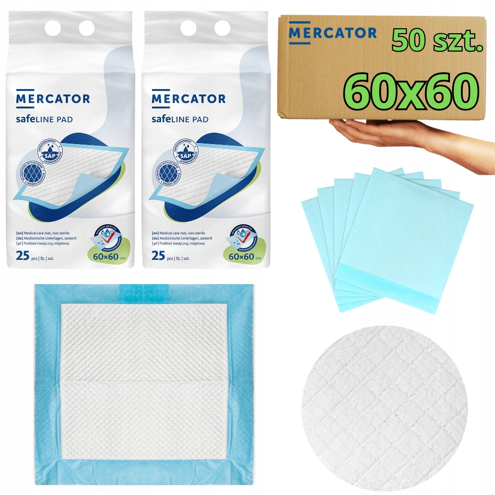 Disposable HYGIENE primers safeLINE 60x60 50 pcs.