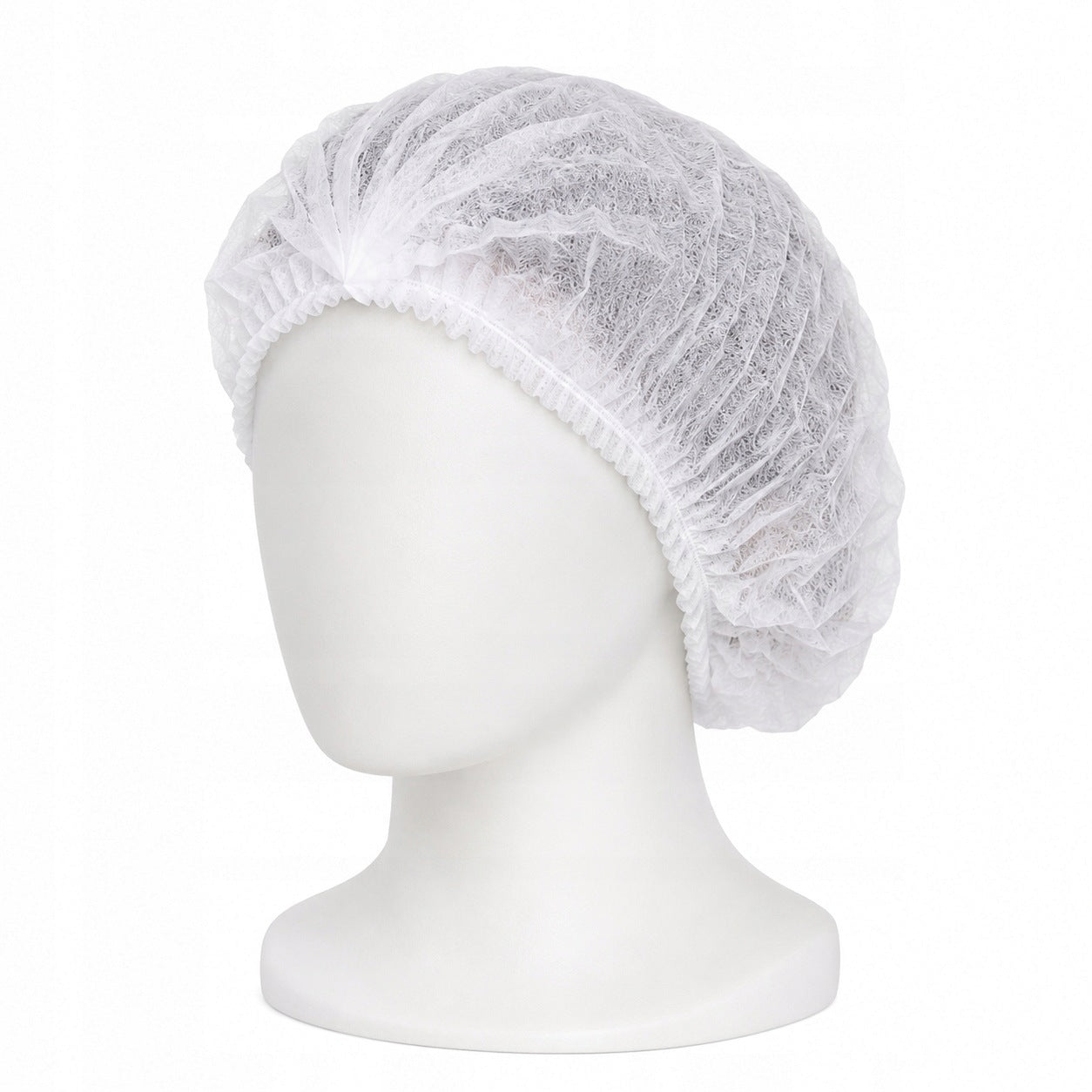 Disposable cap nonwoven CLIP white op. 100pcs