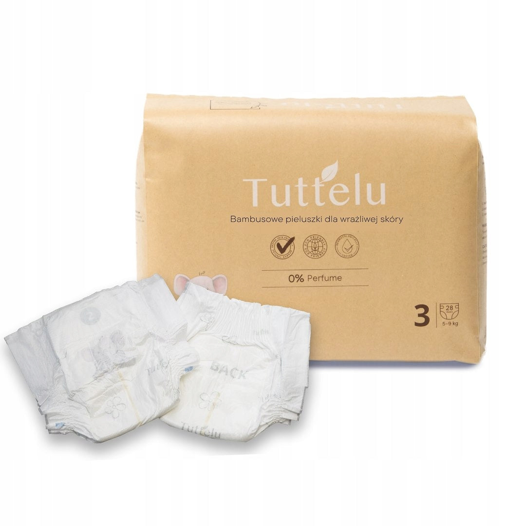 Disposable diapers size 3 (5-9 kg) 28 pieces Tuttelu Bamboo