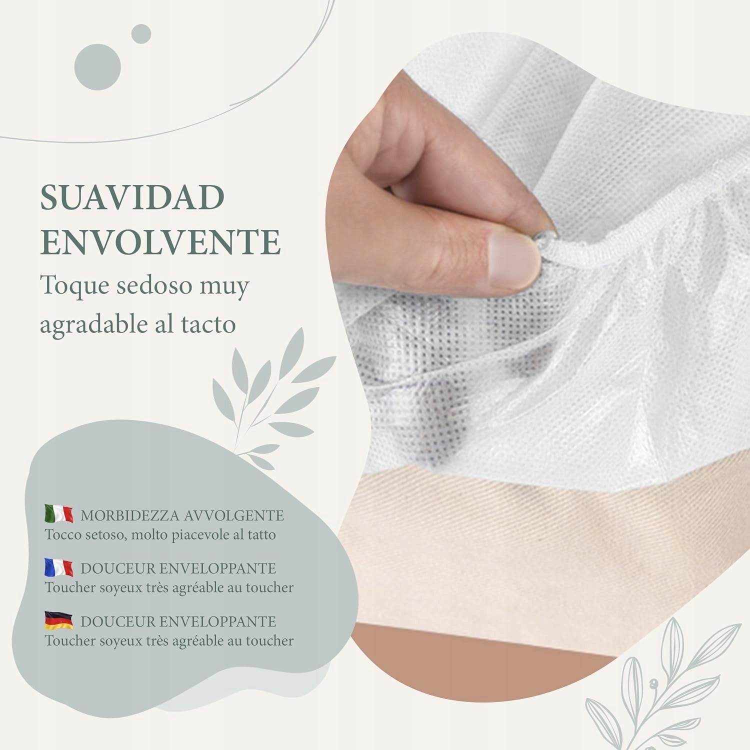 Disposable sheets adjustable 95x220cm KIBERTIC - 100 pieces Brand no brand