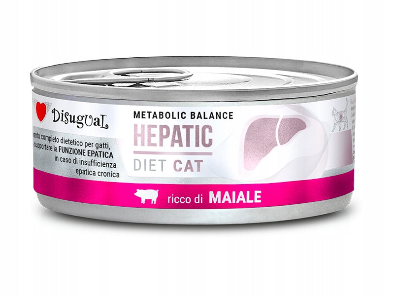 Disugual Wet cat food veterinary Hepatic pork 85g