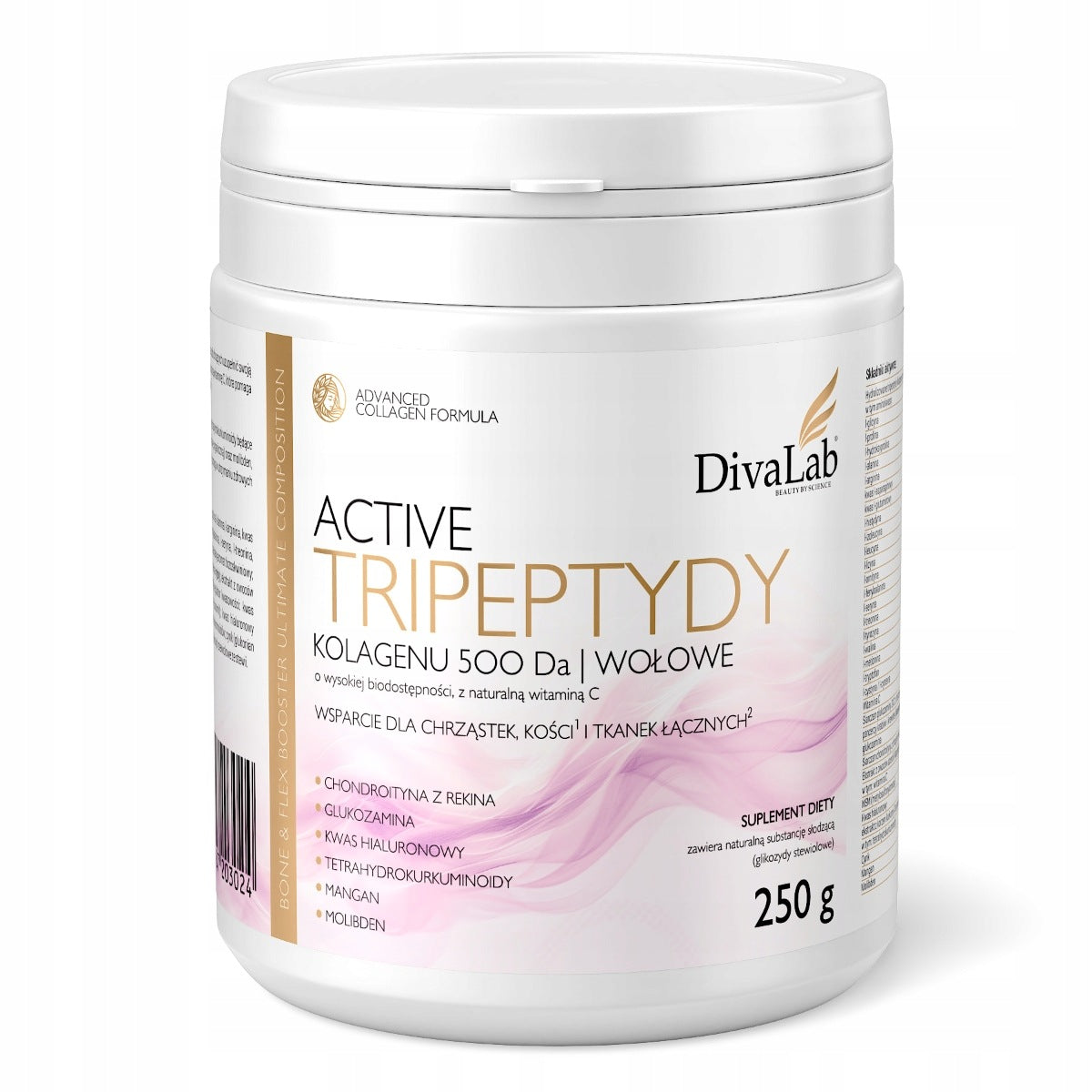 DivaLab Active Collagen Beef Tripeptides 500Da Chondroitin Glucosamine