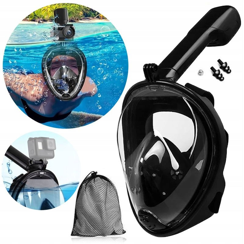 Diving Mask Folding Full Face S/M FULL FACE Swimming Pool for WATER Manufacturer code Maska Do Pływania Do Nurkowania Rozmiar S / M