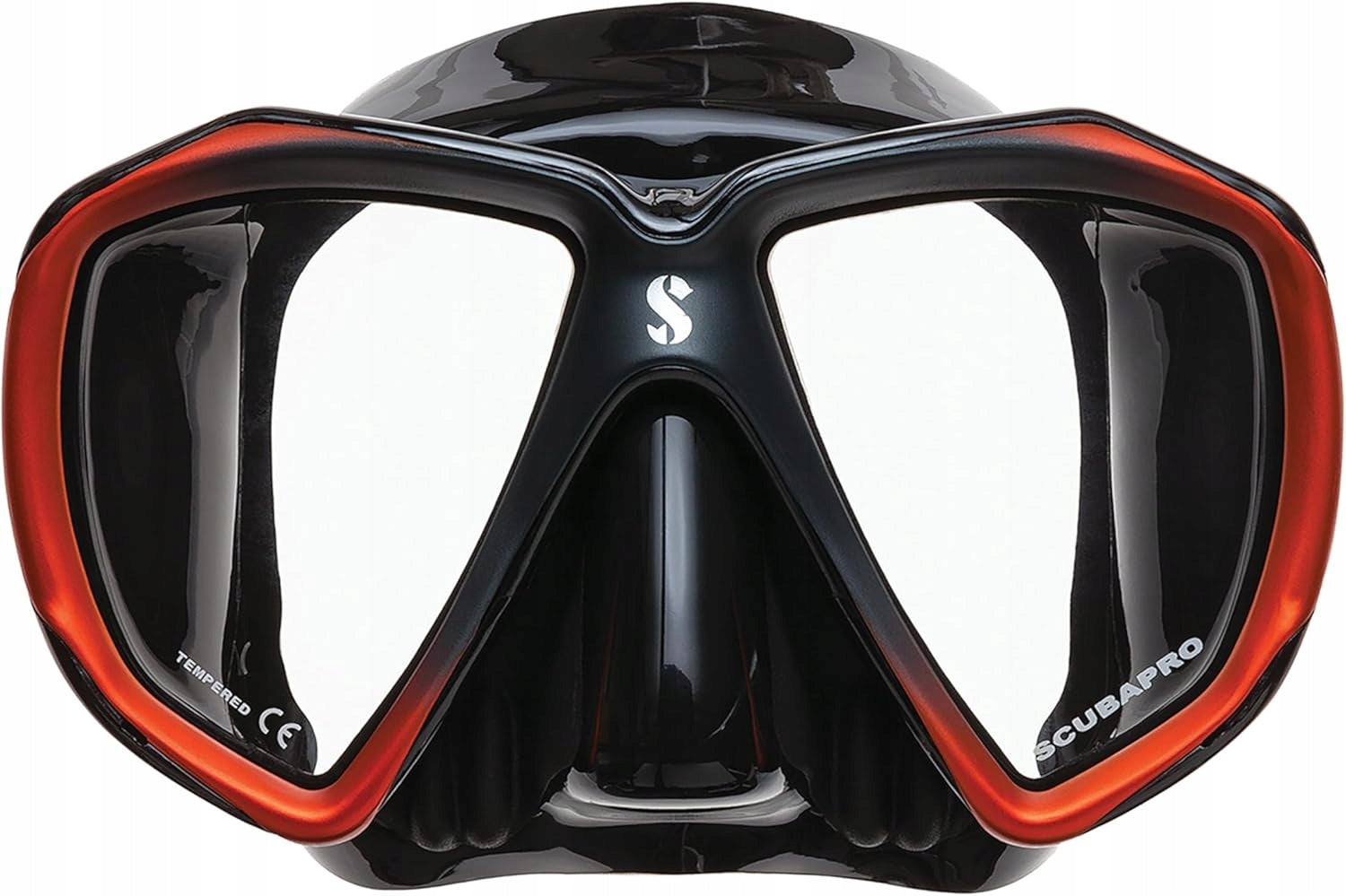 Diving Mask SCUBAPRO SPECTRA Black orange Wide Field of View