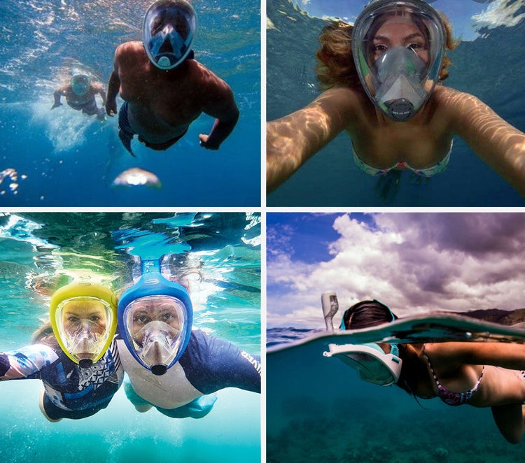 Diving Mask SNORKELING Swimming Full Face L/XL 180°Visibility EAN (GTIN) 5905101544574