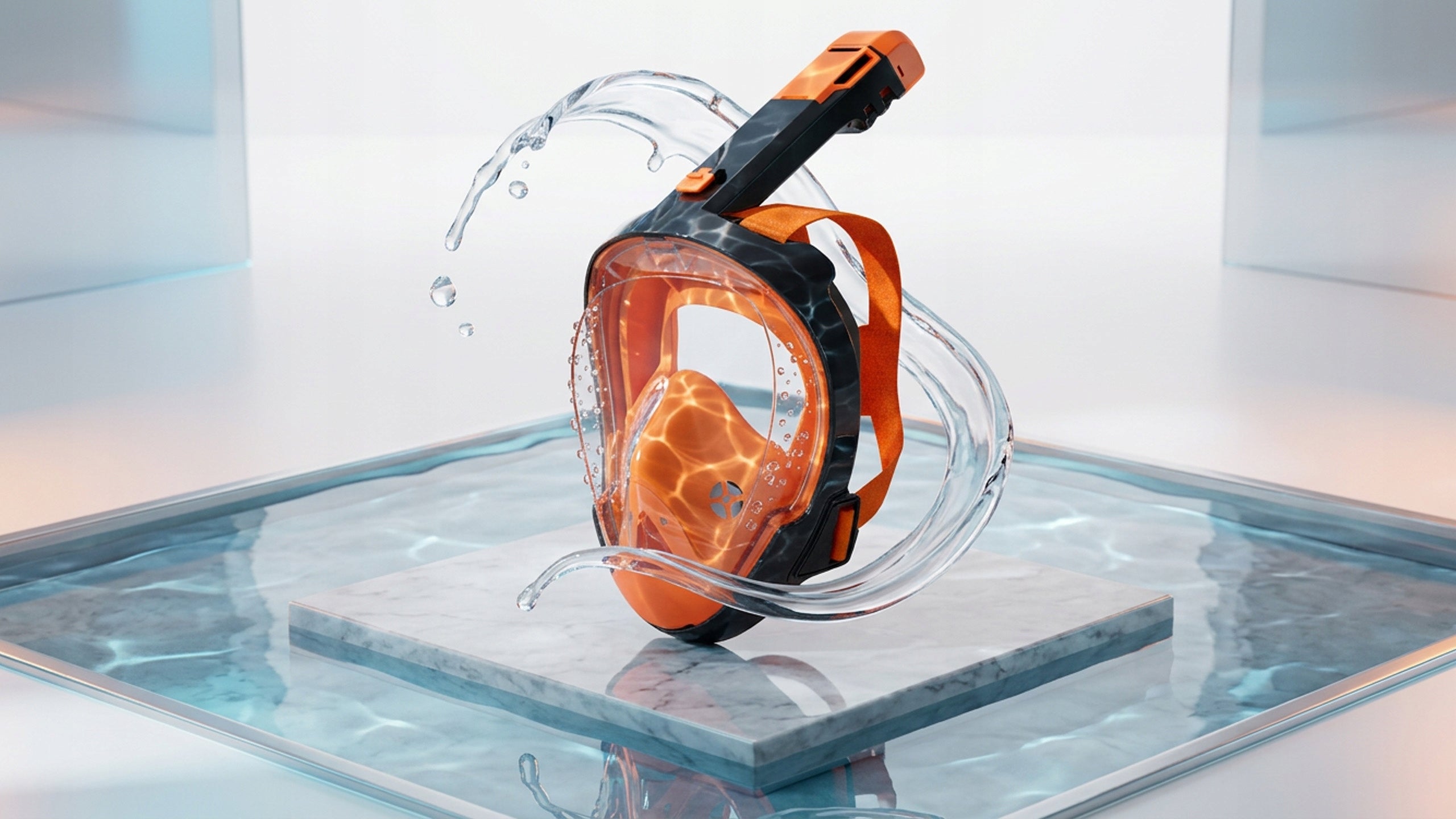 Diving Mask Snorkeling Full Face Swimming Non-Pairing S/M Gender unisex product